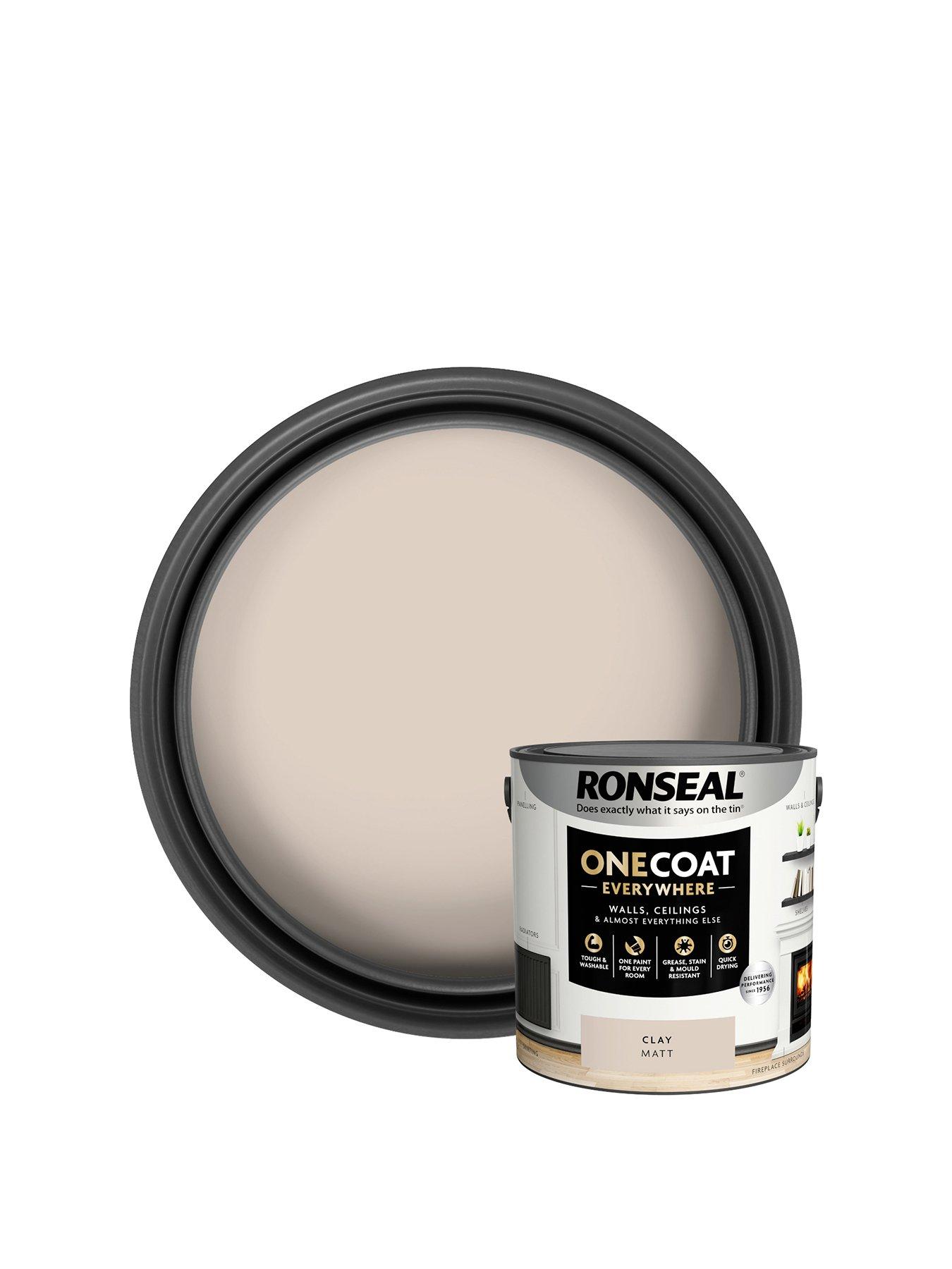 Ronseal One Coat Everywhere Interior Paint Clay Matt 2.5 Litre