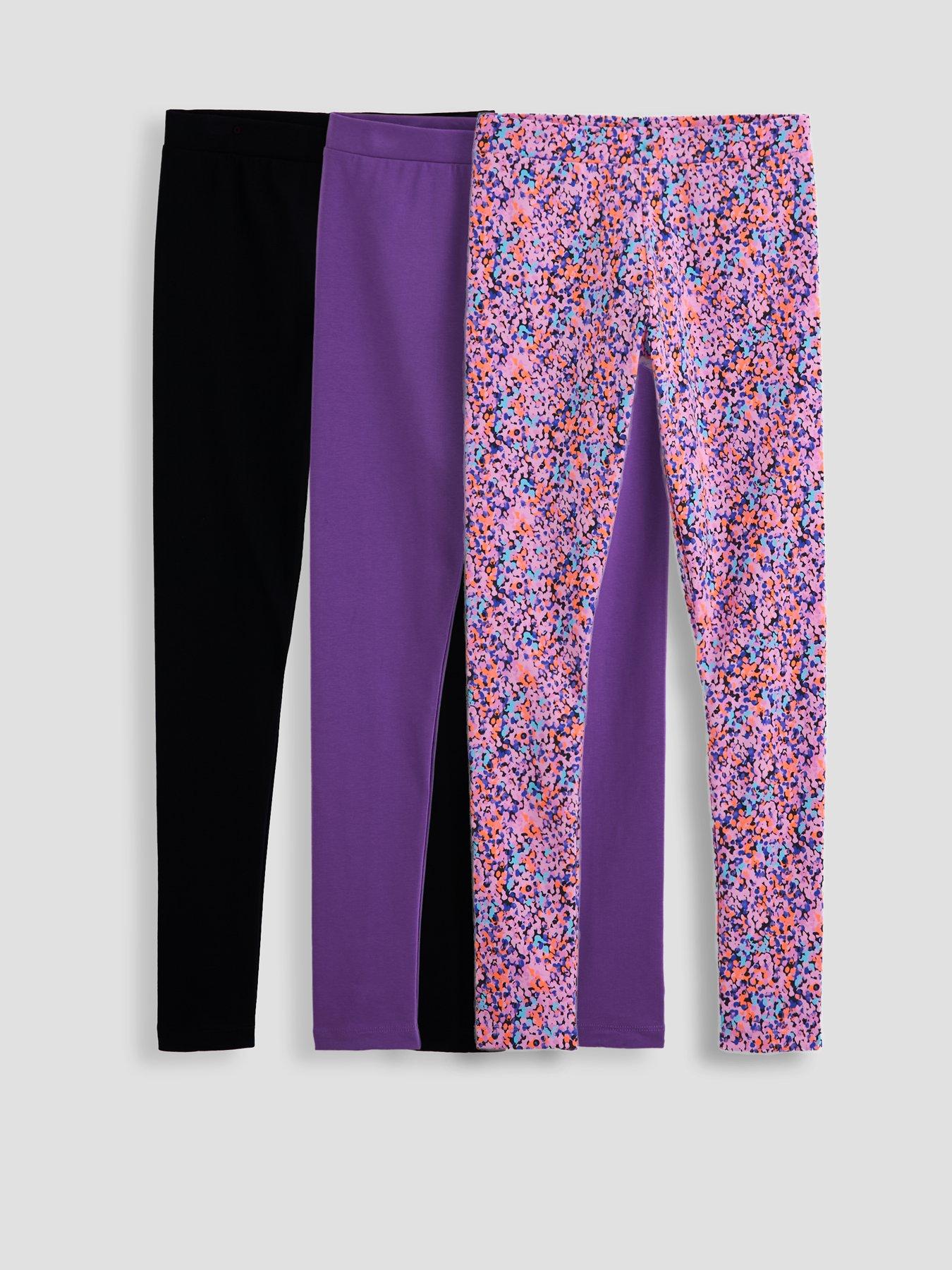 The Very Collection Girls 3 Pack Leggings - Multi
