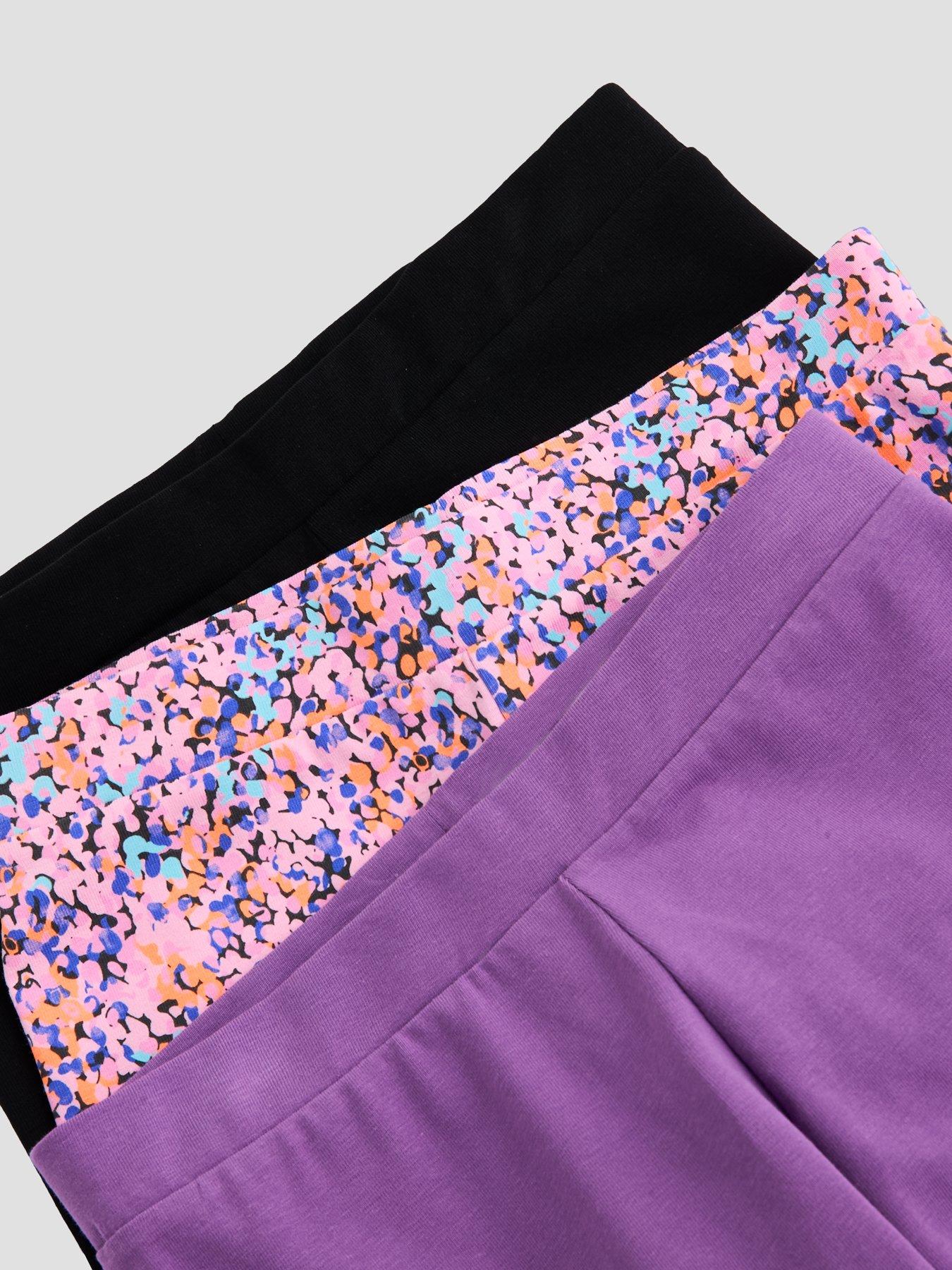 Image 5 of 5 of The Very Collection Girls 3 Pack Leggings (3 - 16 years) - Multi