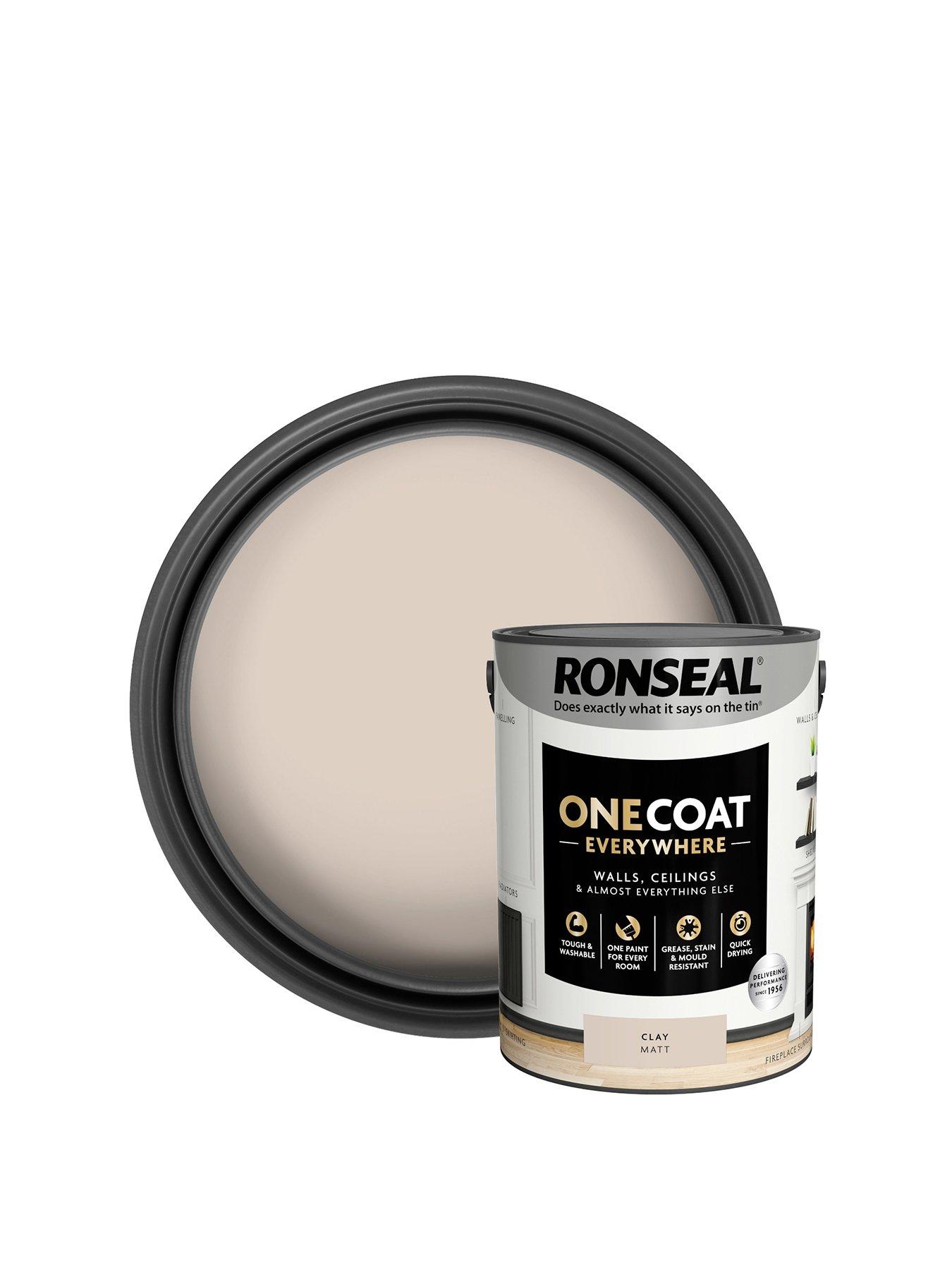 Ronseal One Coat Everywhere Interior Paint Clay Matt 5 Litre