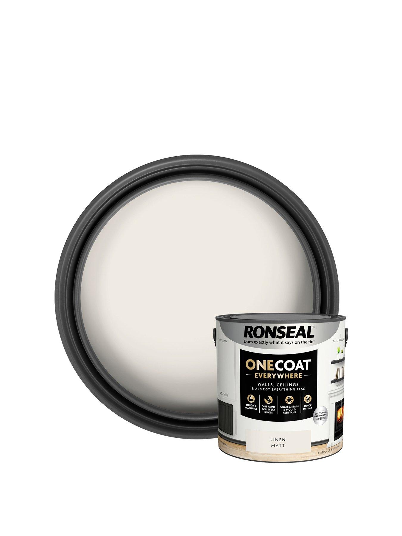  image of ronseal-one-coat-everywhere-interior-paint-linen-matt-25-litre