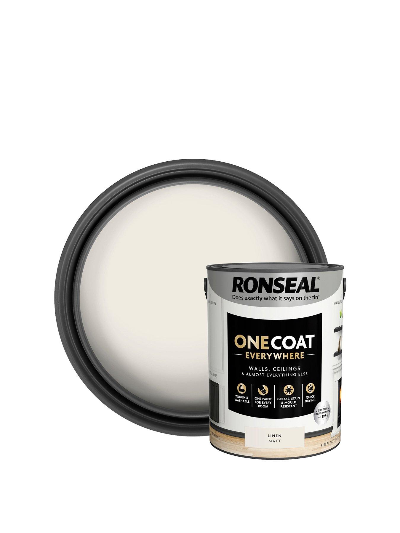  image of ronseal-one-coat-everywhere-interior-paint-linen-matt-5-litre