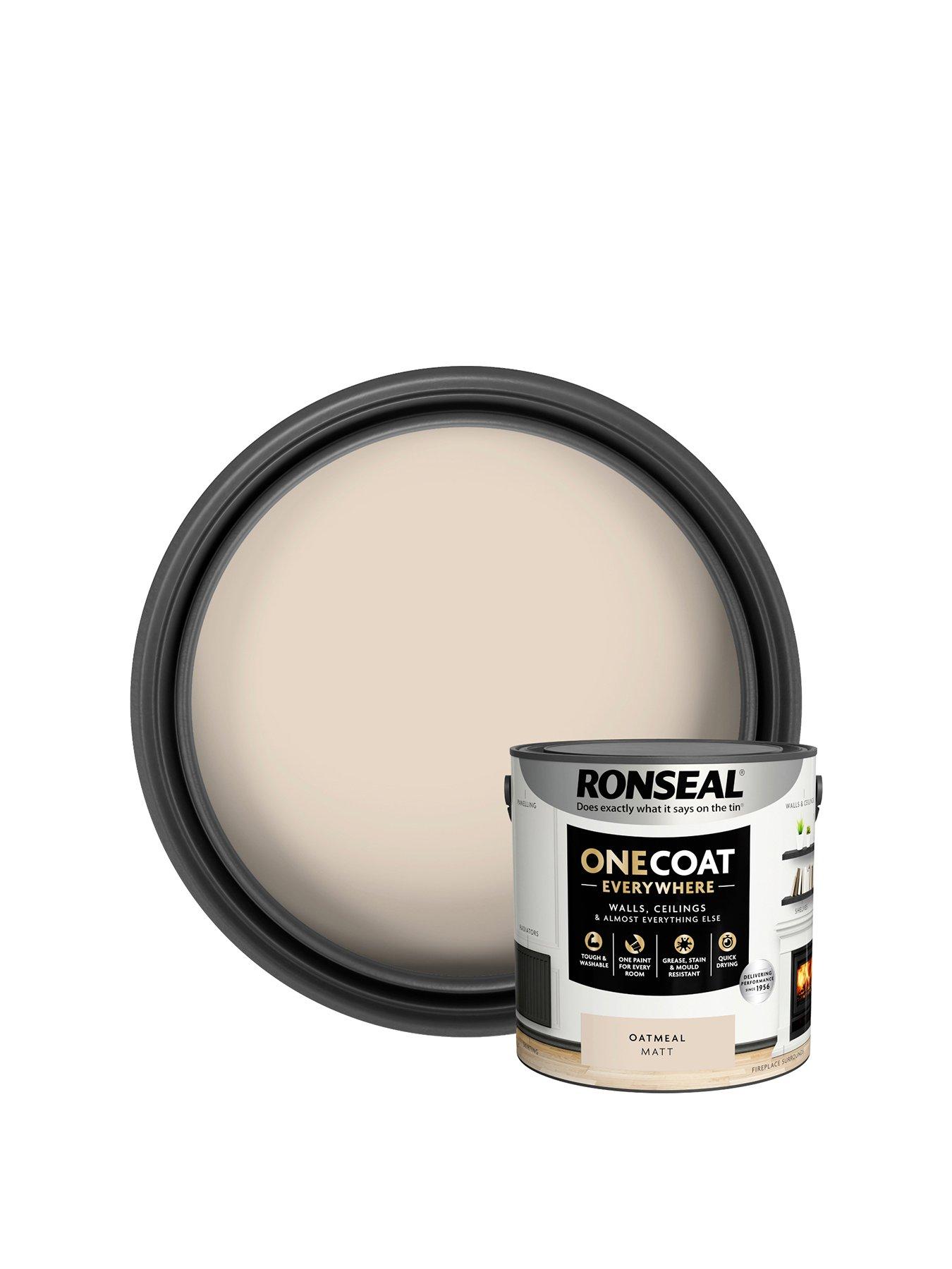 Ronseal One Coat Everywhere Interior Paint Oatmeal Matt 2.5 Litre