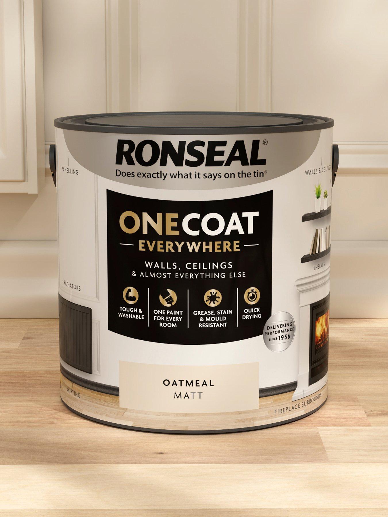  image of ronseal-one-coat-everywhere-interior-paint-oatmeal-matt-25-litre