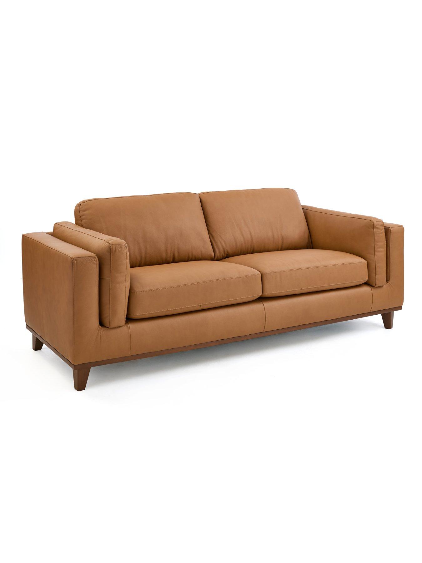 Image 3 of 7 of The Very Collection Chiswick 3 + 2 Seater Leather Sofa Set - FSC&reg; Certified
