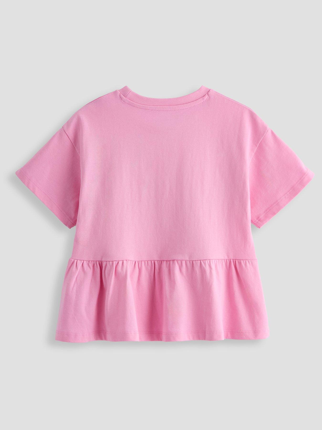 Image 3 of 5 of The Very Collection Girls 2 Pack Peplum T-shirt - Multi