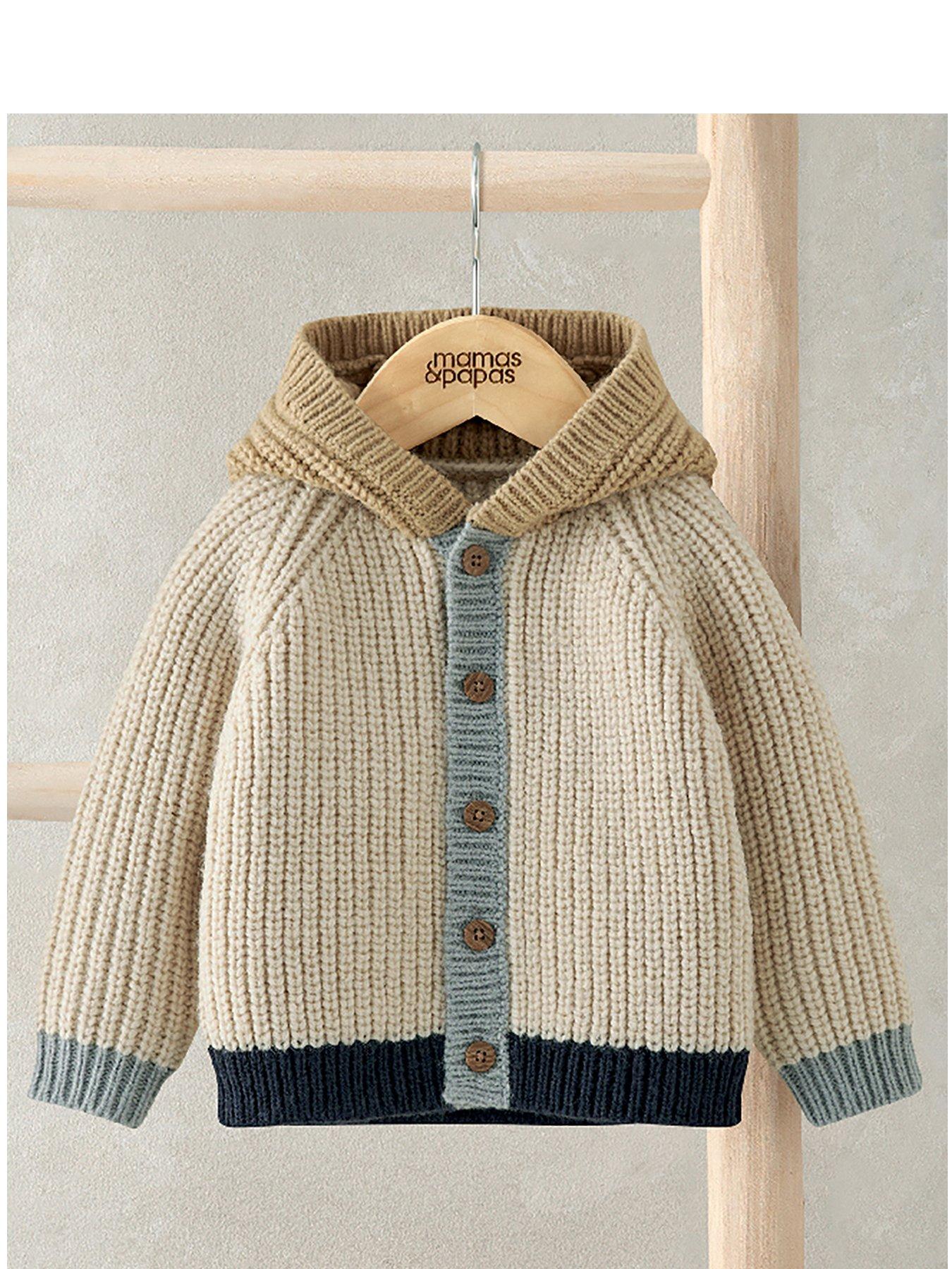 Mamas & Papas Baby Boys Colour Block Hooded Cardigan - Multi