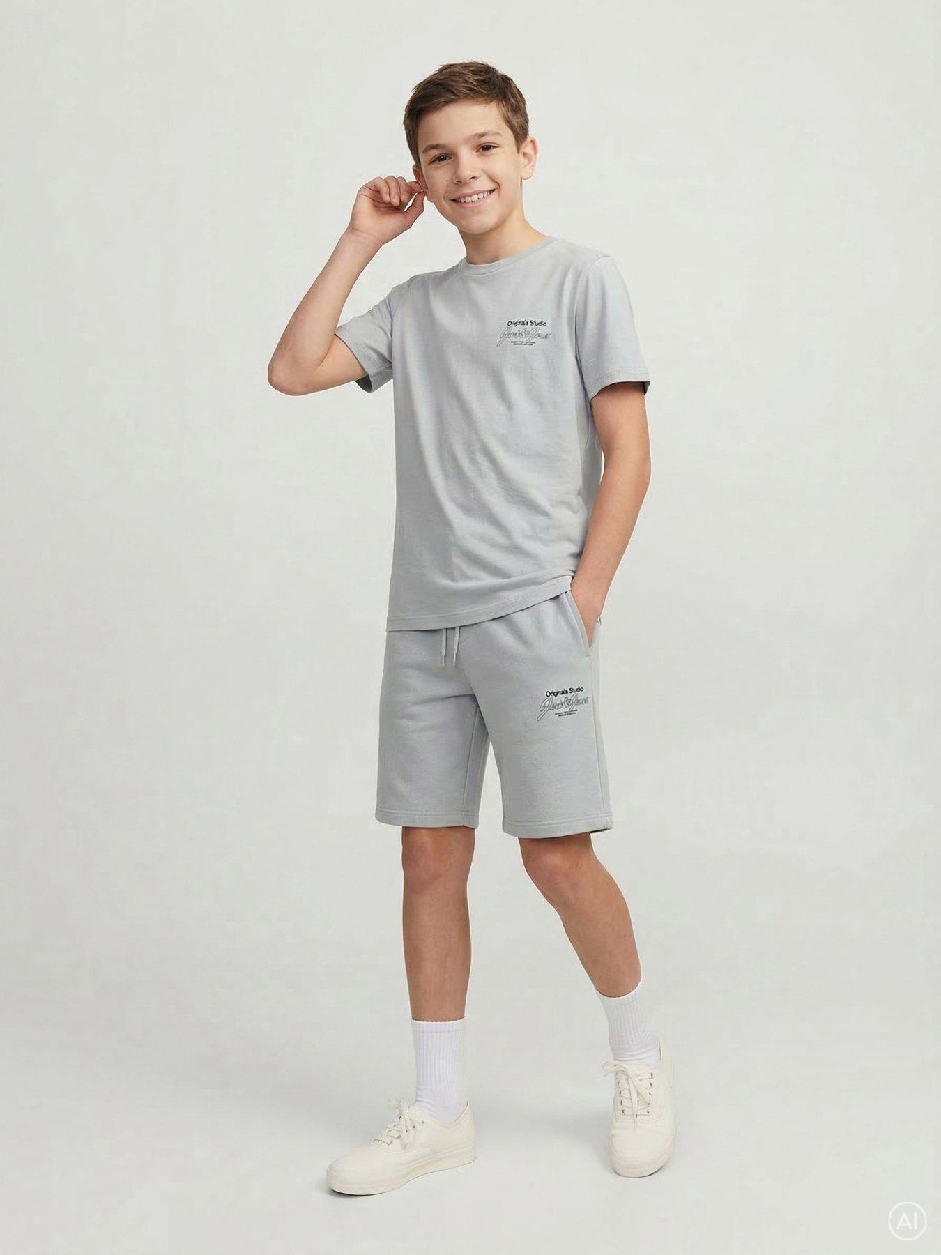 jack-jones-junior-boys-niko-t-shirt-shorts-set-iceberg-green