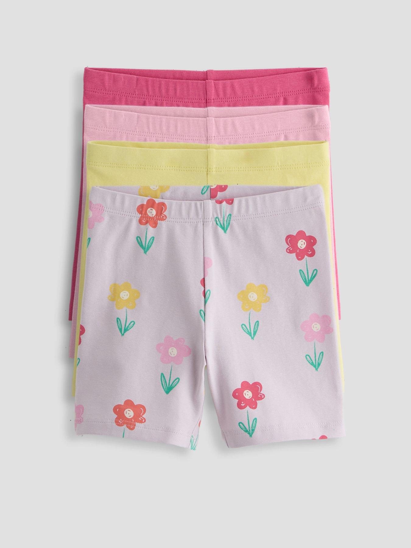 Image 1 of 5 of The Very Collection Girls 4 Pack Jersey Cycling Short - Multi