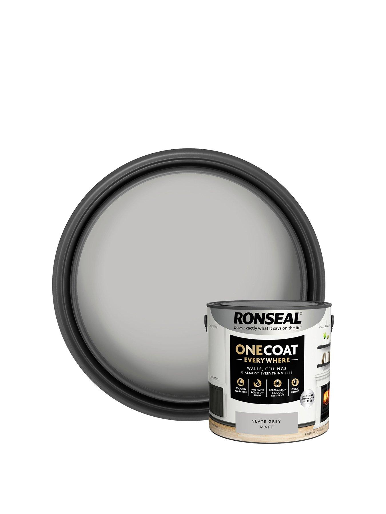 Ronseal One Coat Everywhere Interior Slate Grey Matt 2.5 Litre