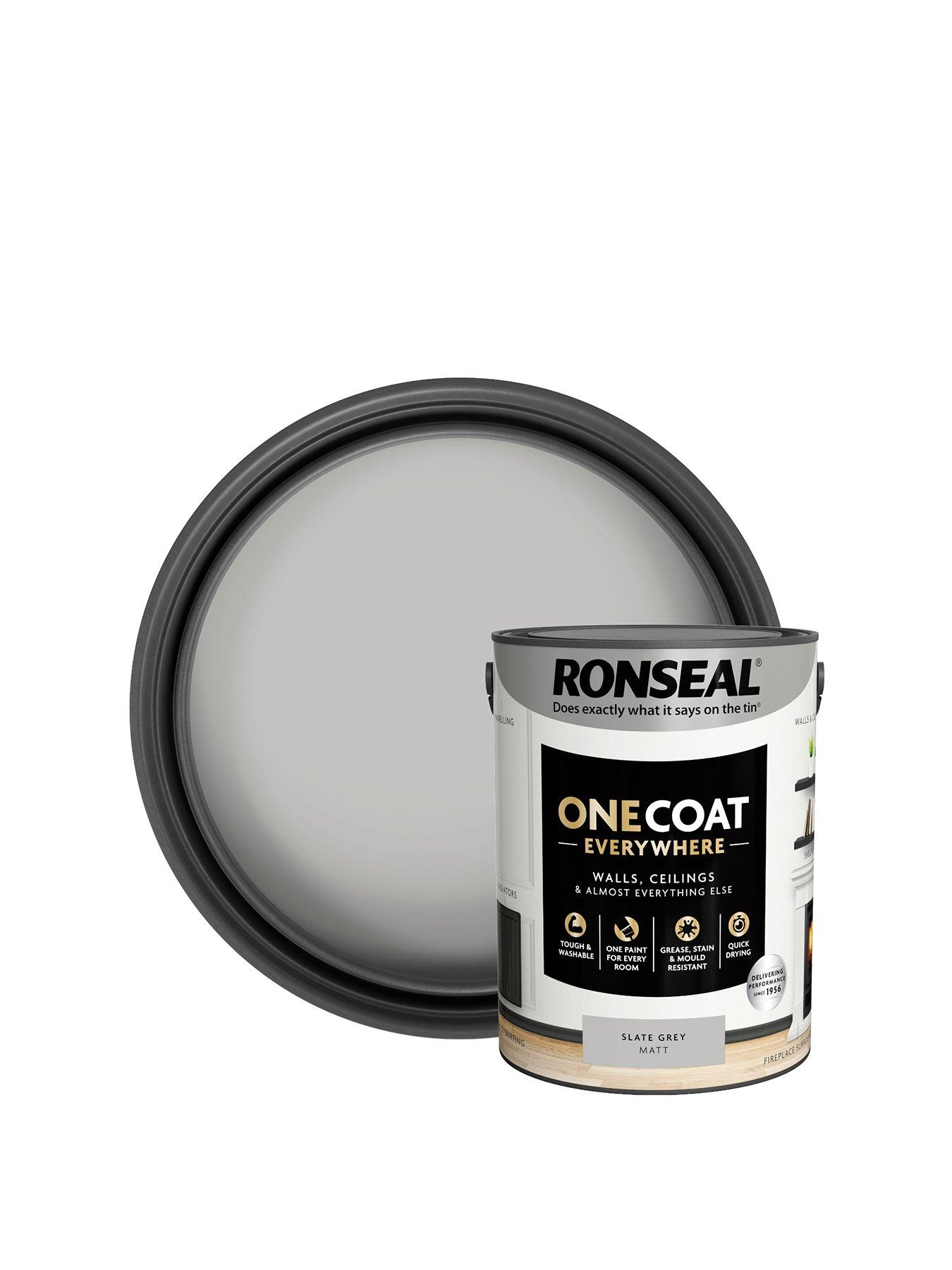 Ronseal One Coat Everywhere Interior Slate Grey Matt 5 Litre