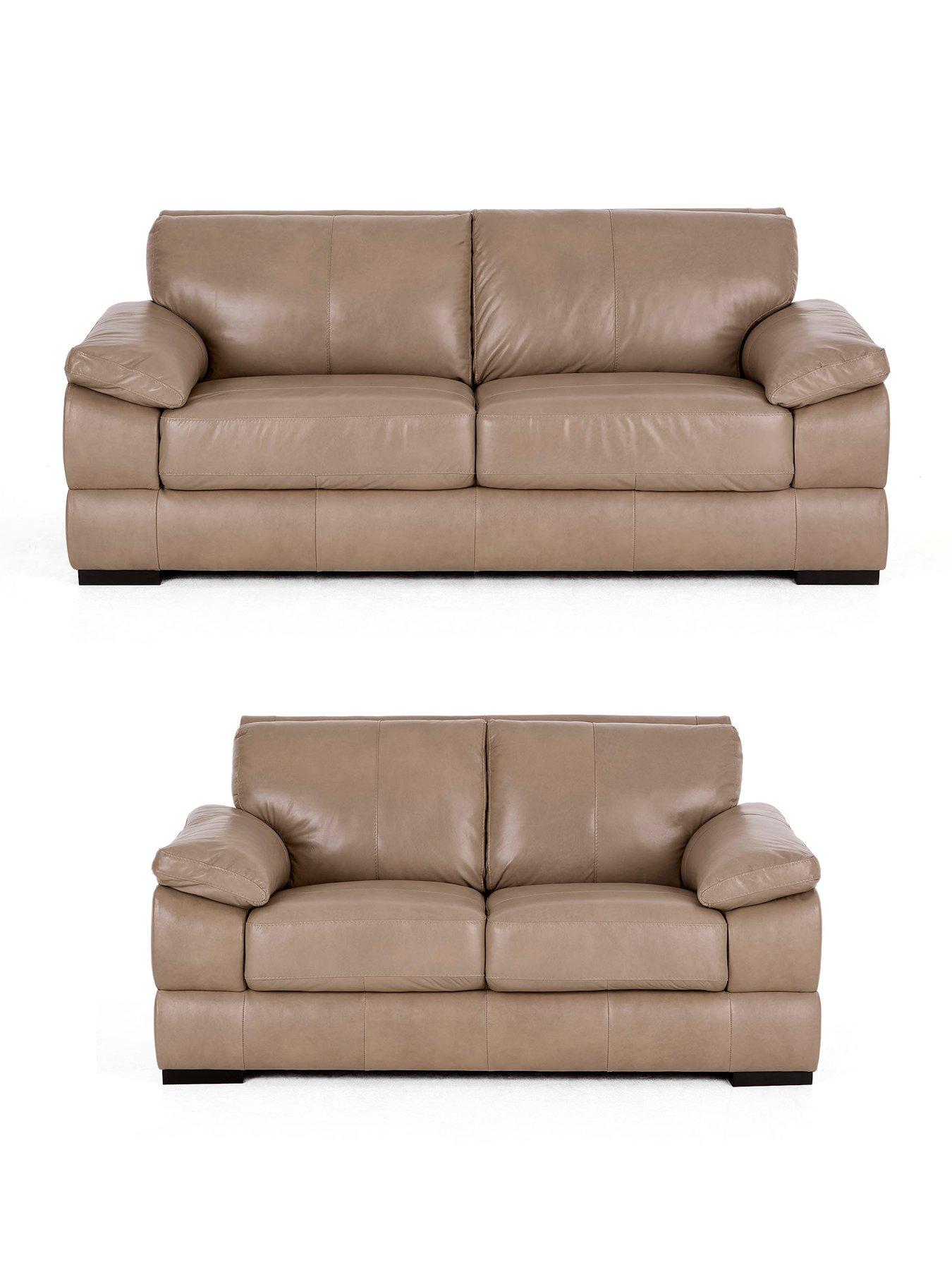 stillFront image of the-very-collection-marlow-3-2-seater-leather-sofa-set