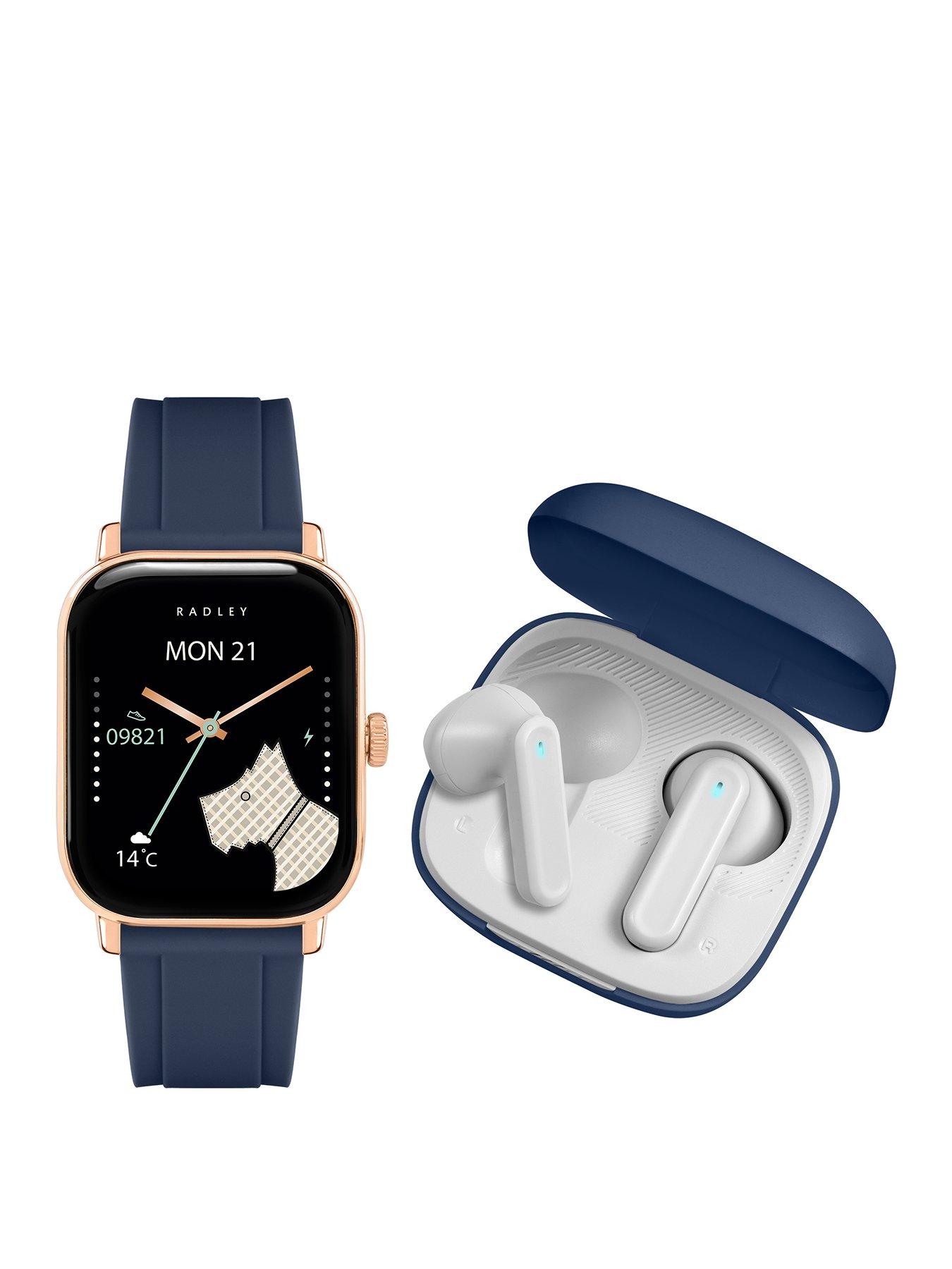 Radley RADLEY SERIES 56 INK SILICONE STRAP SMARTWATCH & TWS SET - TFT/CALLING