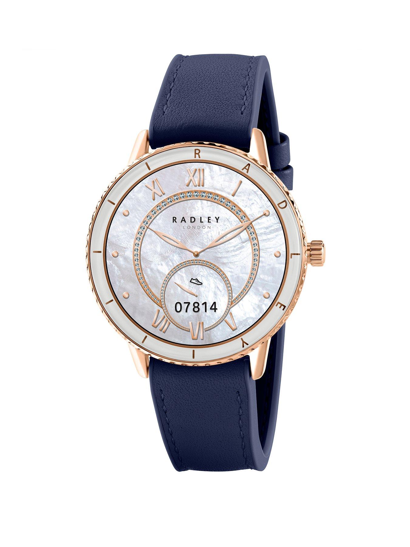 Radley Series 57 Ink Leather Silicone Strap Smartwatch - Amoled/Calling