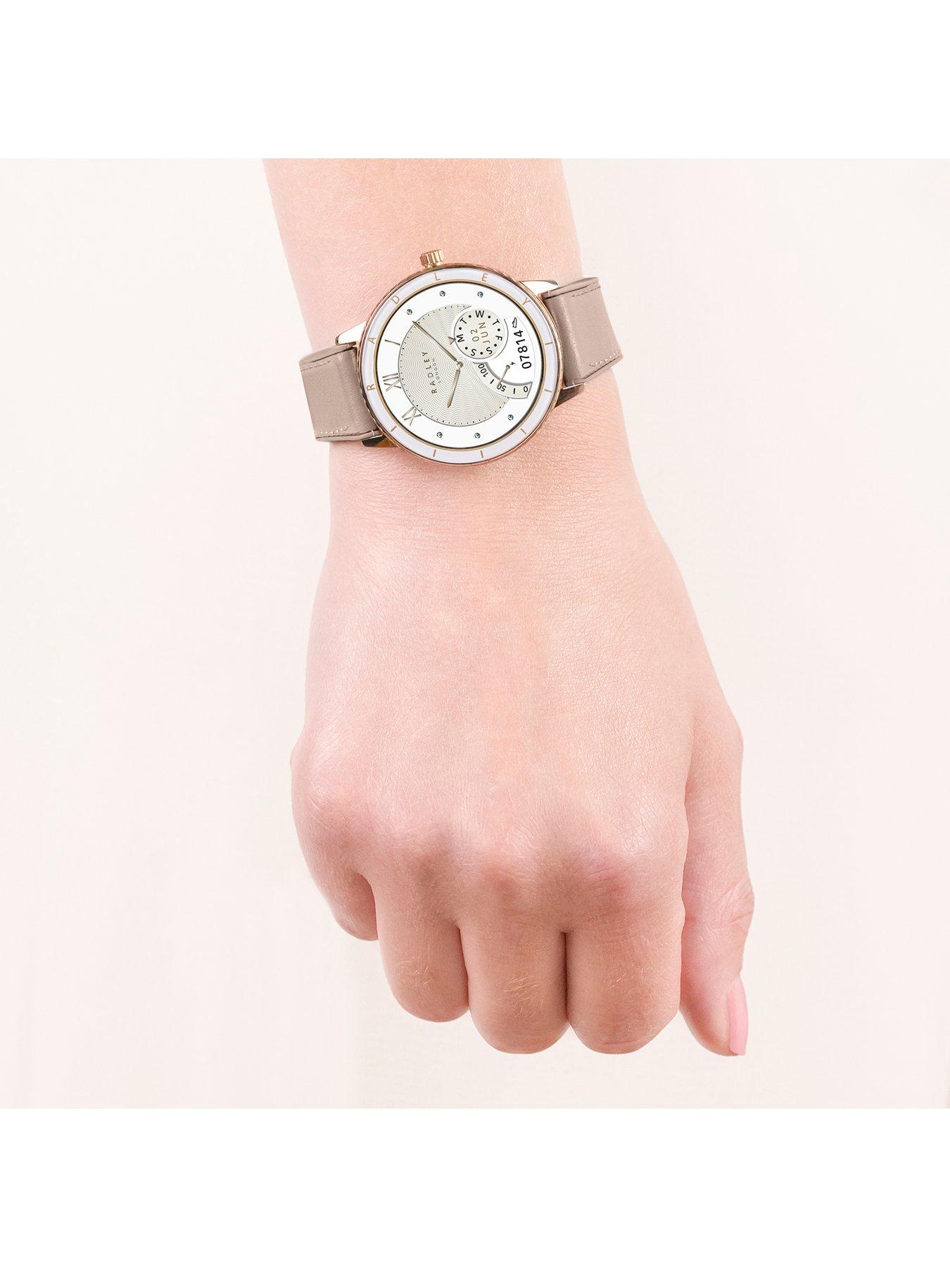 Image 3 of 7 of Radley Series 57 Cobweb Leather Silicone Strap Smartwatch - Amoled/Calling