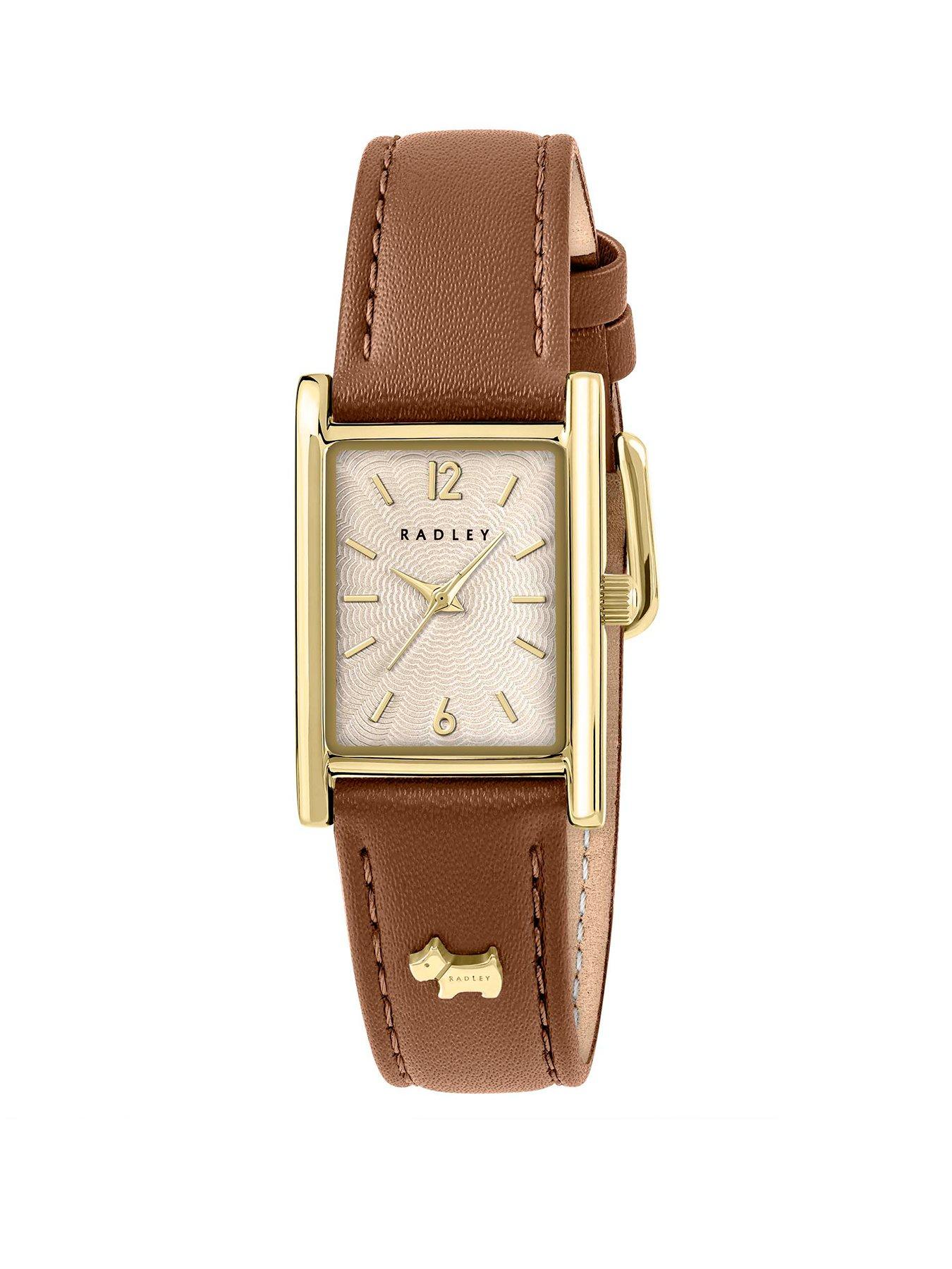  image of radley-ladies-cognac-leather-strap-watch