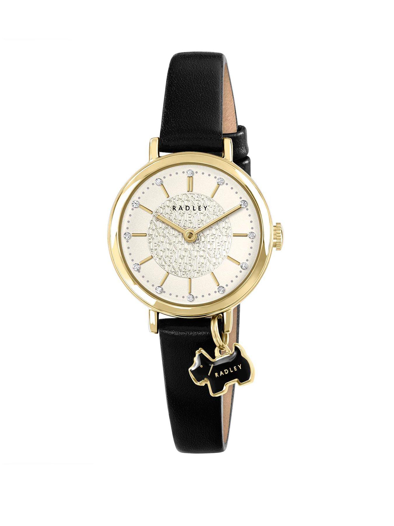 Image 1 of 3 of Radley Ladies Selby Street Black Leather Strap Watch