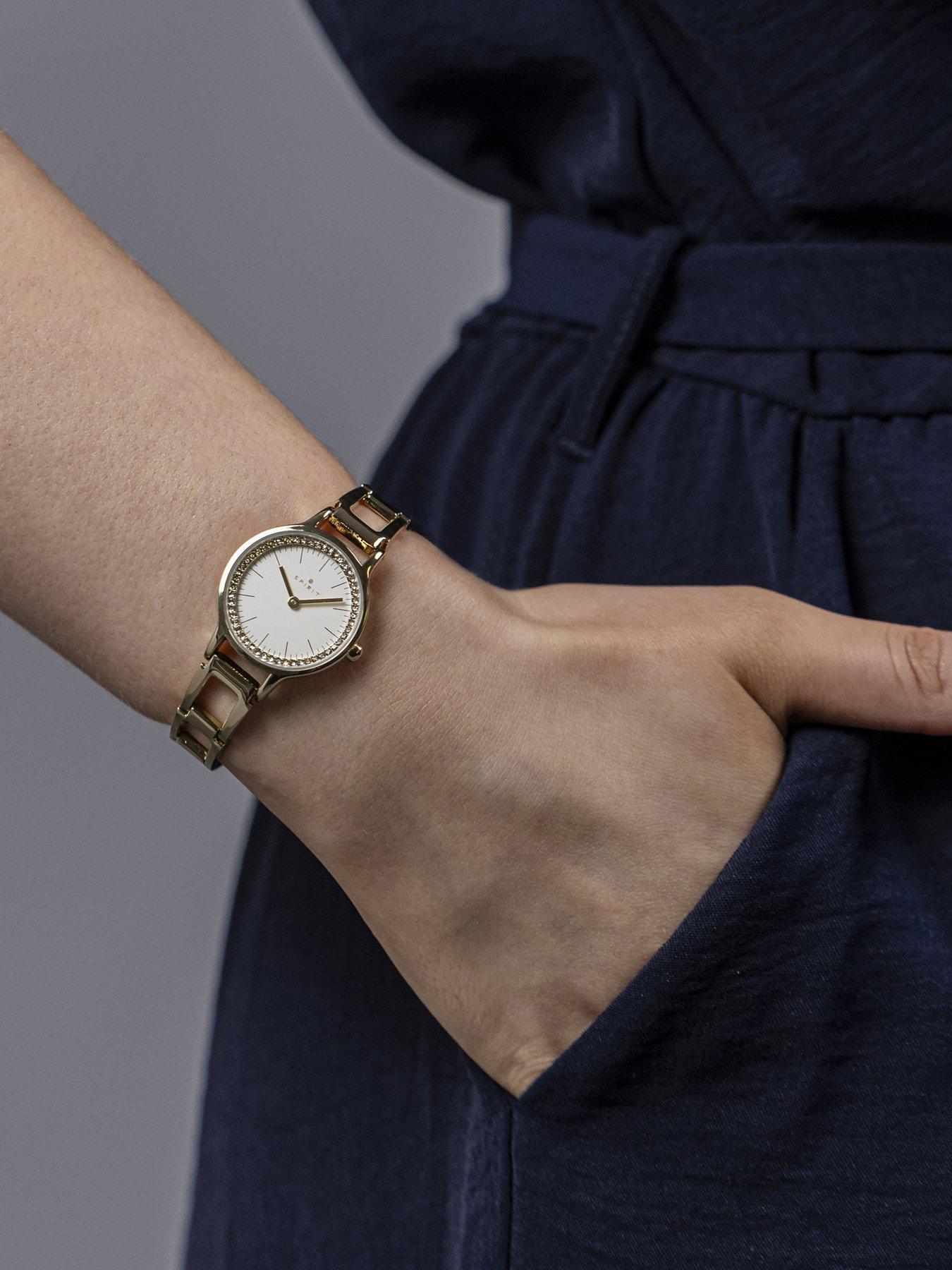  image of spirit-ladies-gold-plated-bracelet-watch