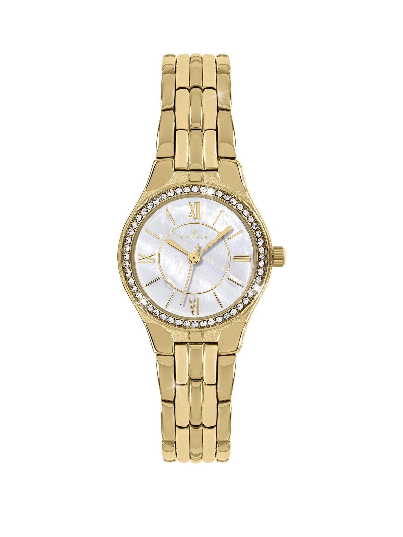 Spirit Ladies Gold Plated Stone Set Bracelet