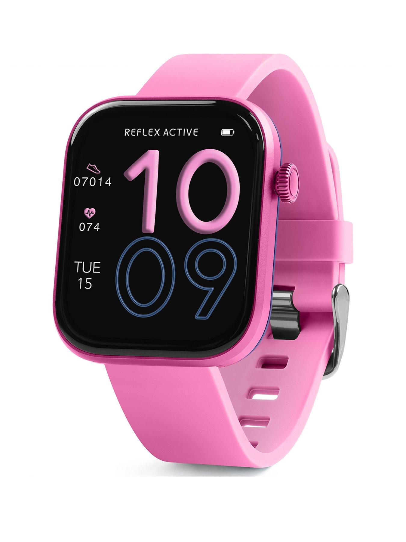 Reflex Active Series 40 Amoled Smart Alu Calling Watch - Pink Strap