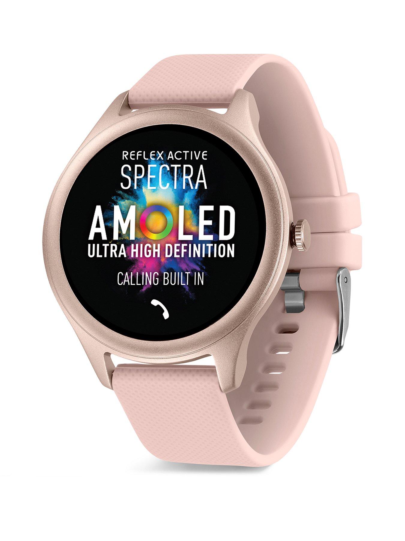 Image 1 of 6 of Reflex Active Spectra AMOLED Calling Smart Pink Strap Watch