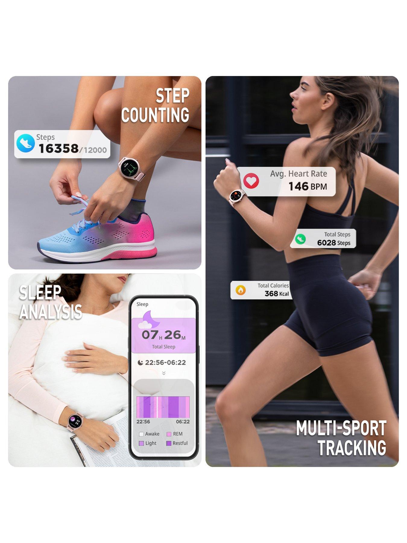 Image 2 of 6 of Reflex Active Spectra AMOLED Calling Smart Pink Strap Watch
