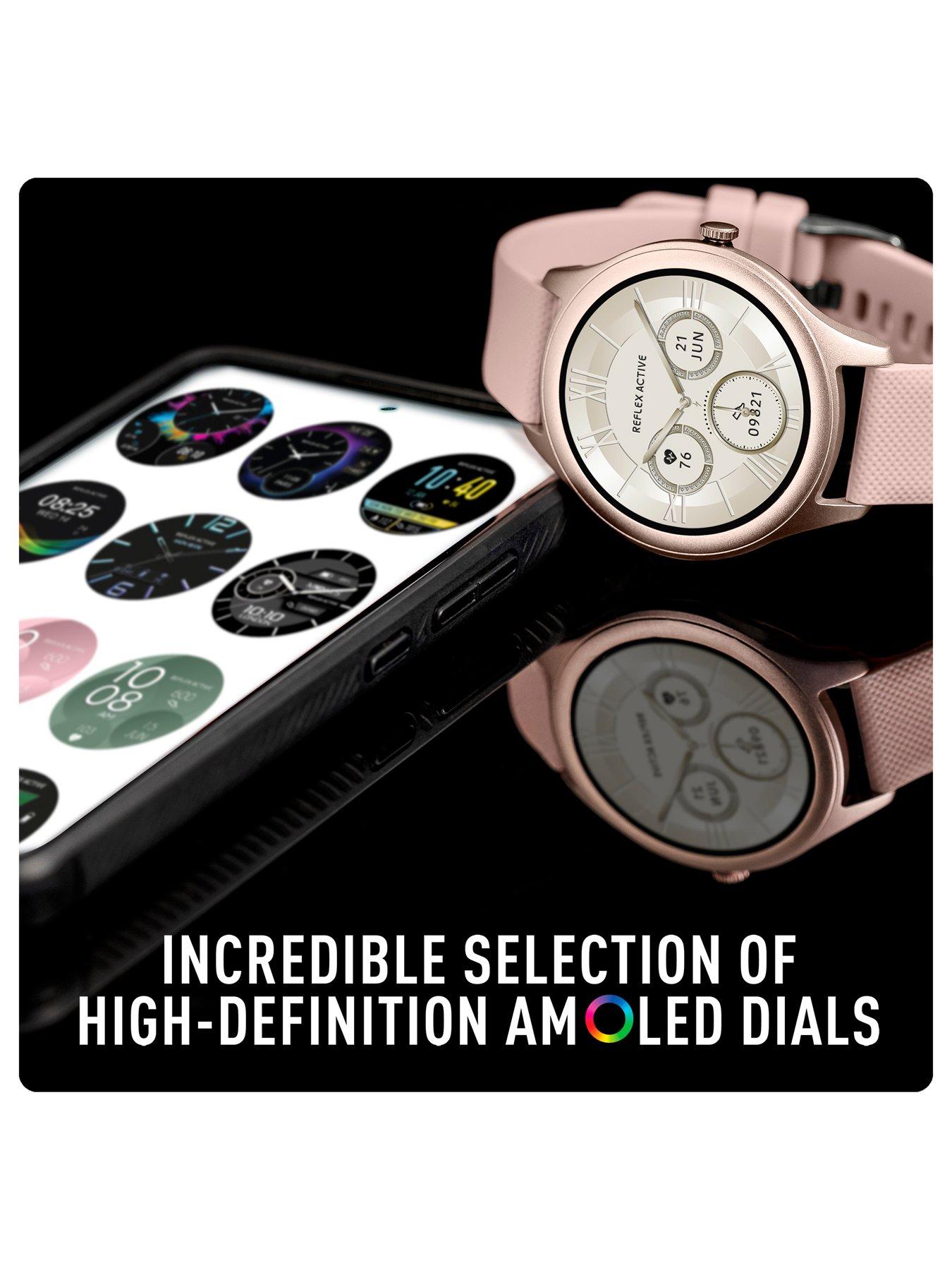 Image 4 of 6 of Reflex Active Spectra AMOLED Calling Smart Pink Strap Watch