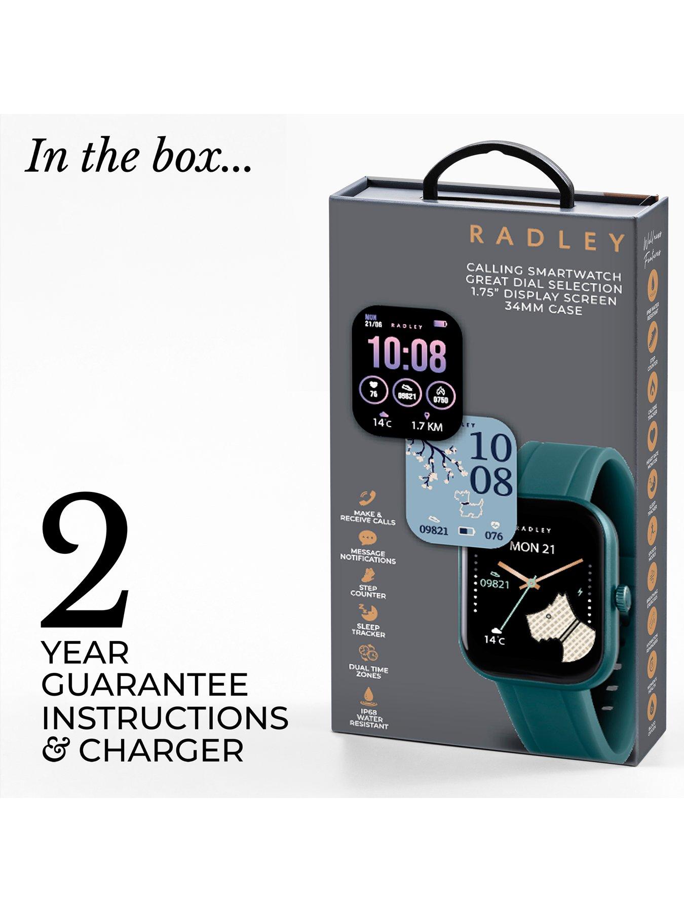  image of radley-series-55-stone-and-teal-silicone-strap-smartwatch-tftcalling