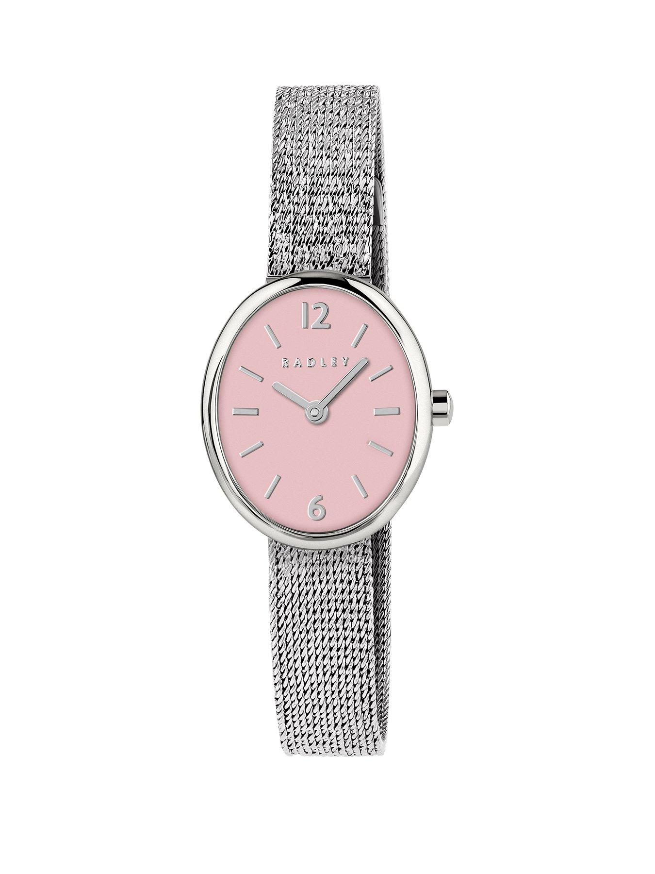 Radley Ladies Oval Silver Nugget Mesh Watch