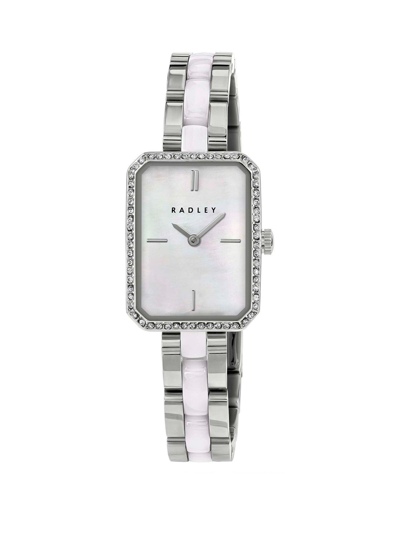 Image 1 of 3 of Radley Ladies White Ceramic Silver Bracelet Watch