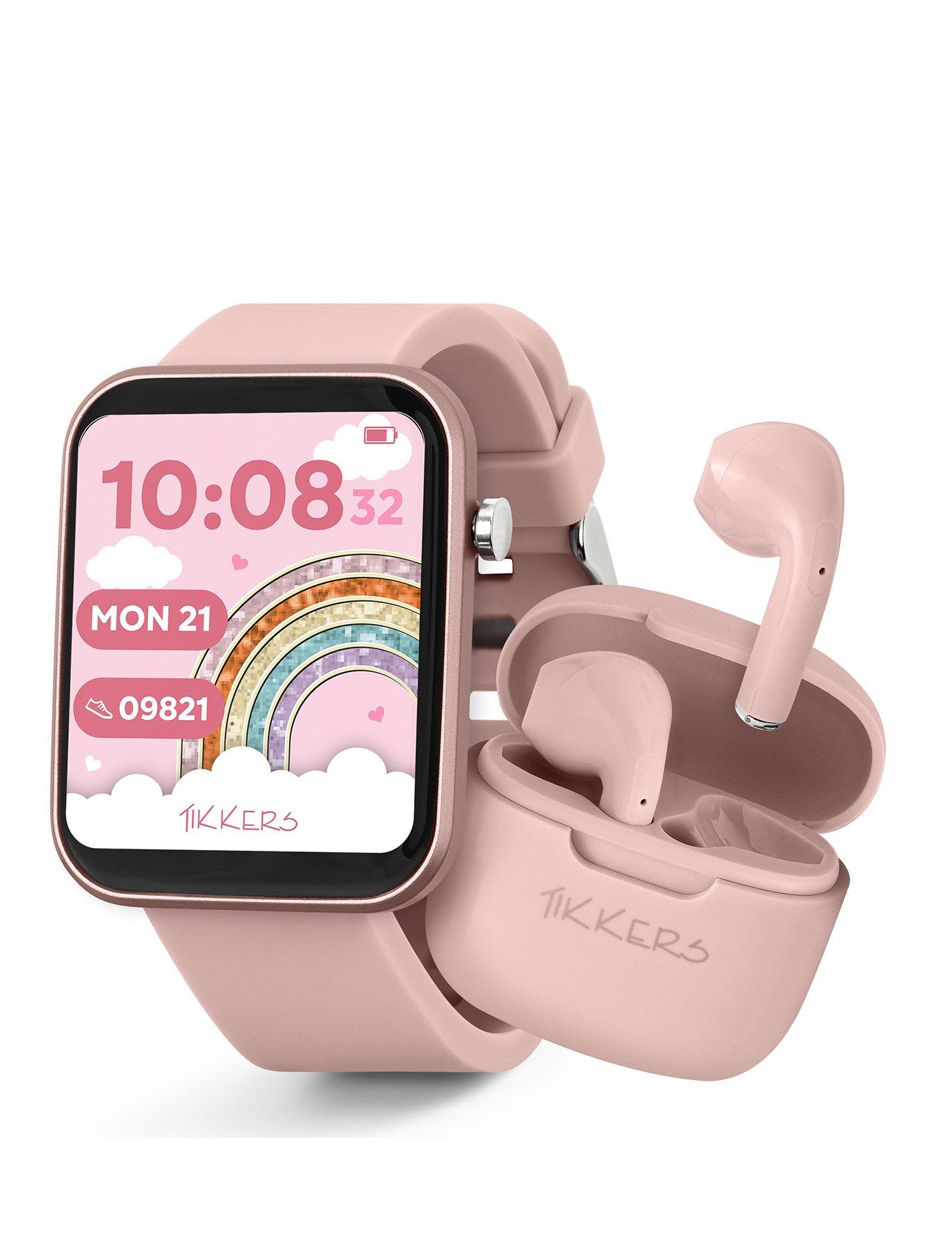 Tikkers Pink Sili strap and TWS set