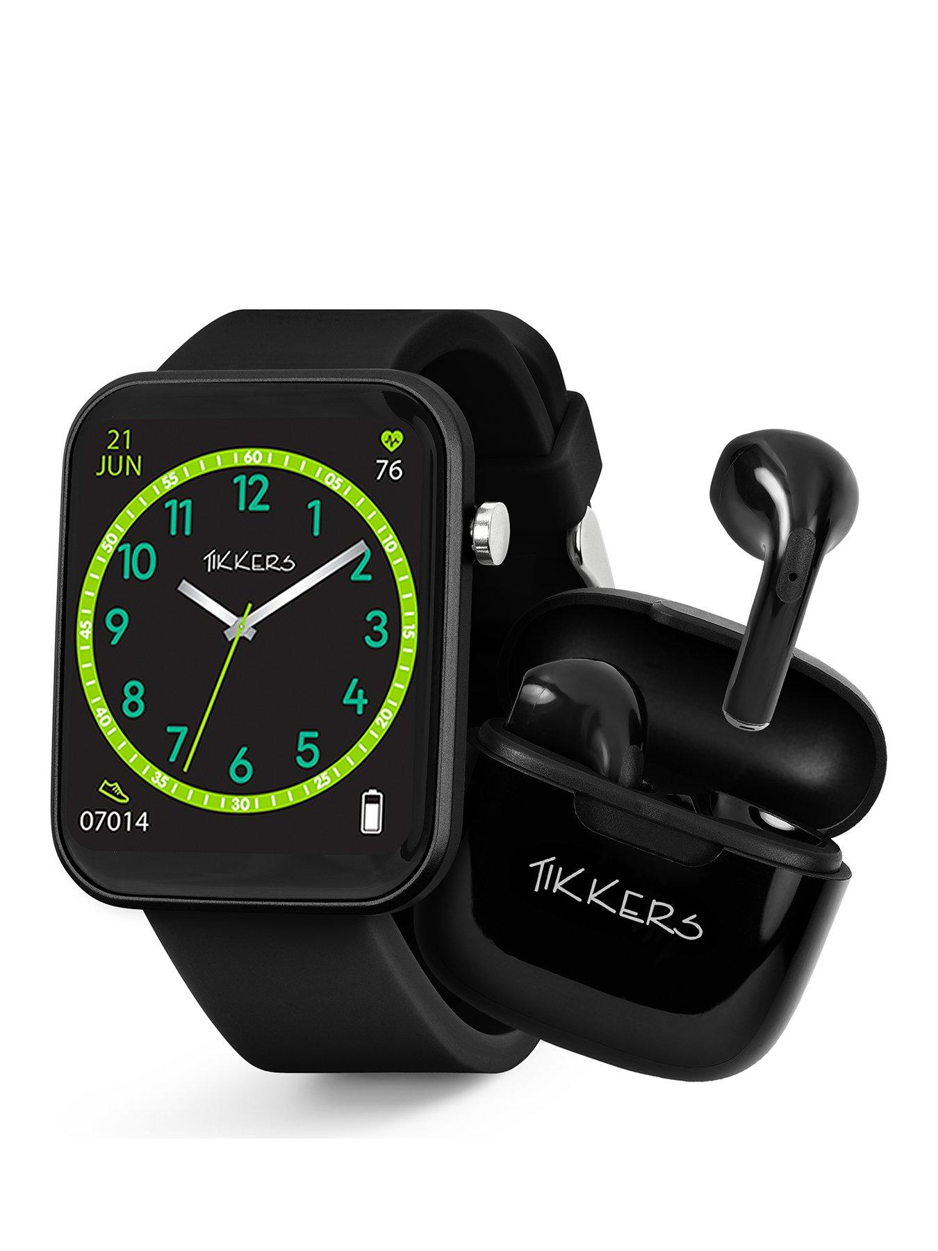 Tikkers Black strap and TWS set