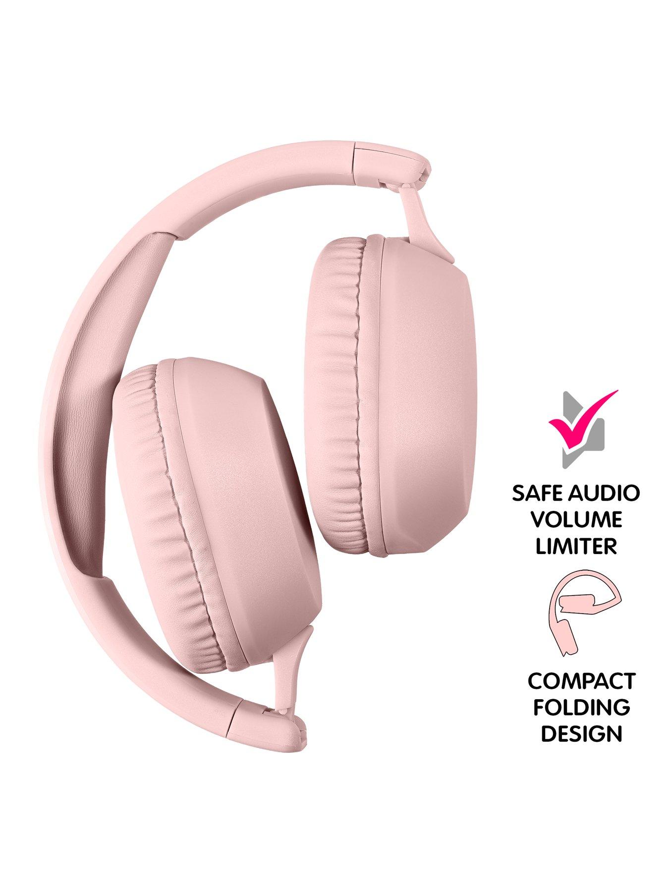 Image 5 of 6 of Tikkers Pink Riptape strap and over ear headphone set