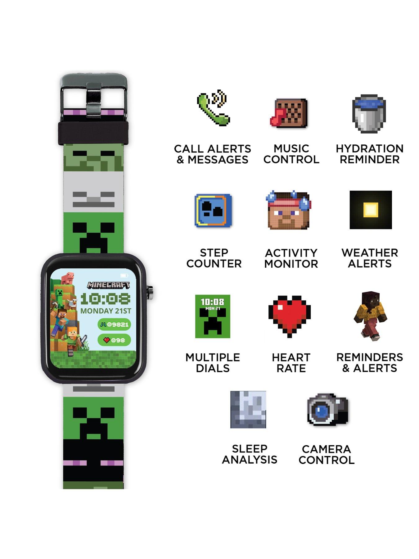 Image 4 of 5 of Minecraft Printed Strap Smart Watch