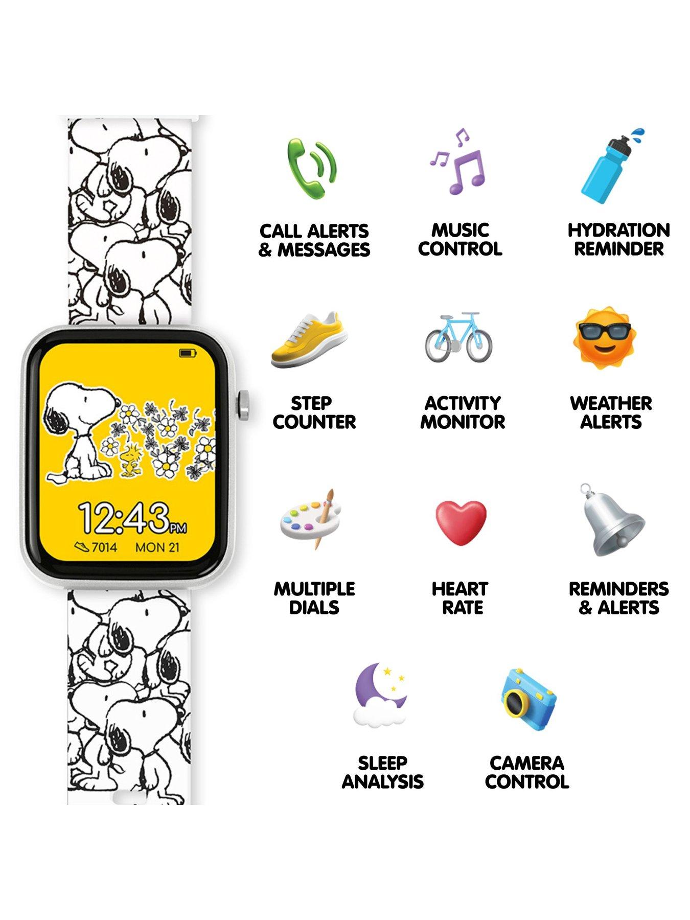  image of snoopy-printed-strap-smart-watch