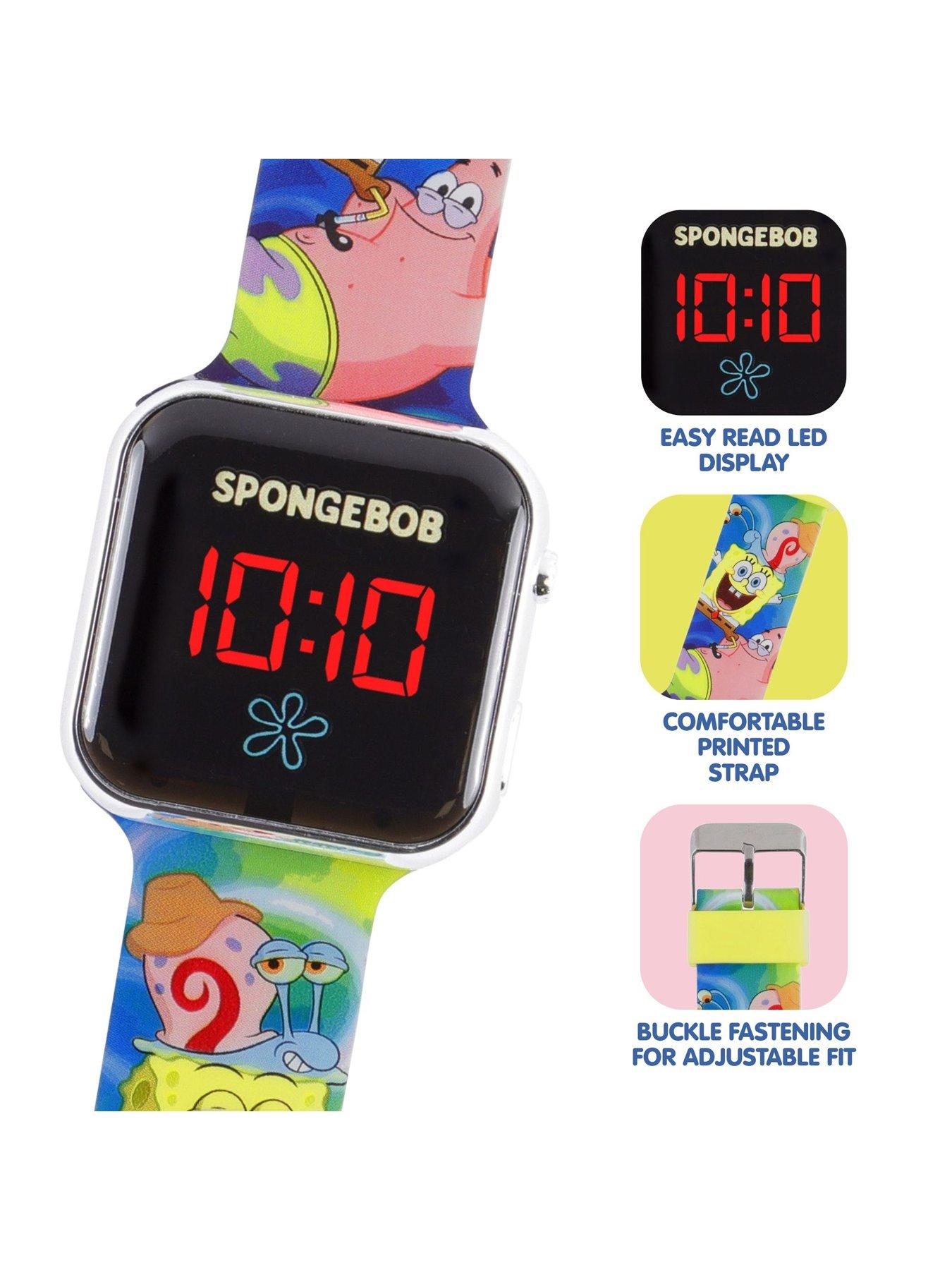 Image 2 of 4 of Spongebob Squarepants Spongebob and Patrick Printed Strap LED Watch&nbsp;