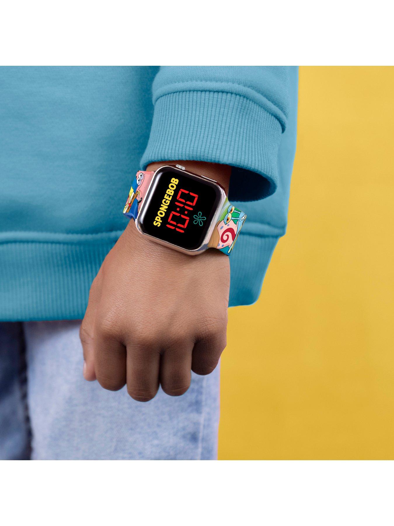 Image 3 of 4 of Spongebob Squarepants Spongebob and Patrick Printed Strap LED Watch&nbsp;