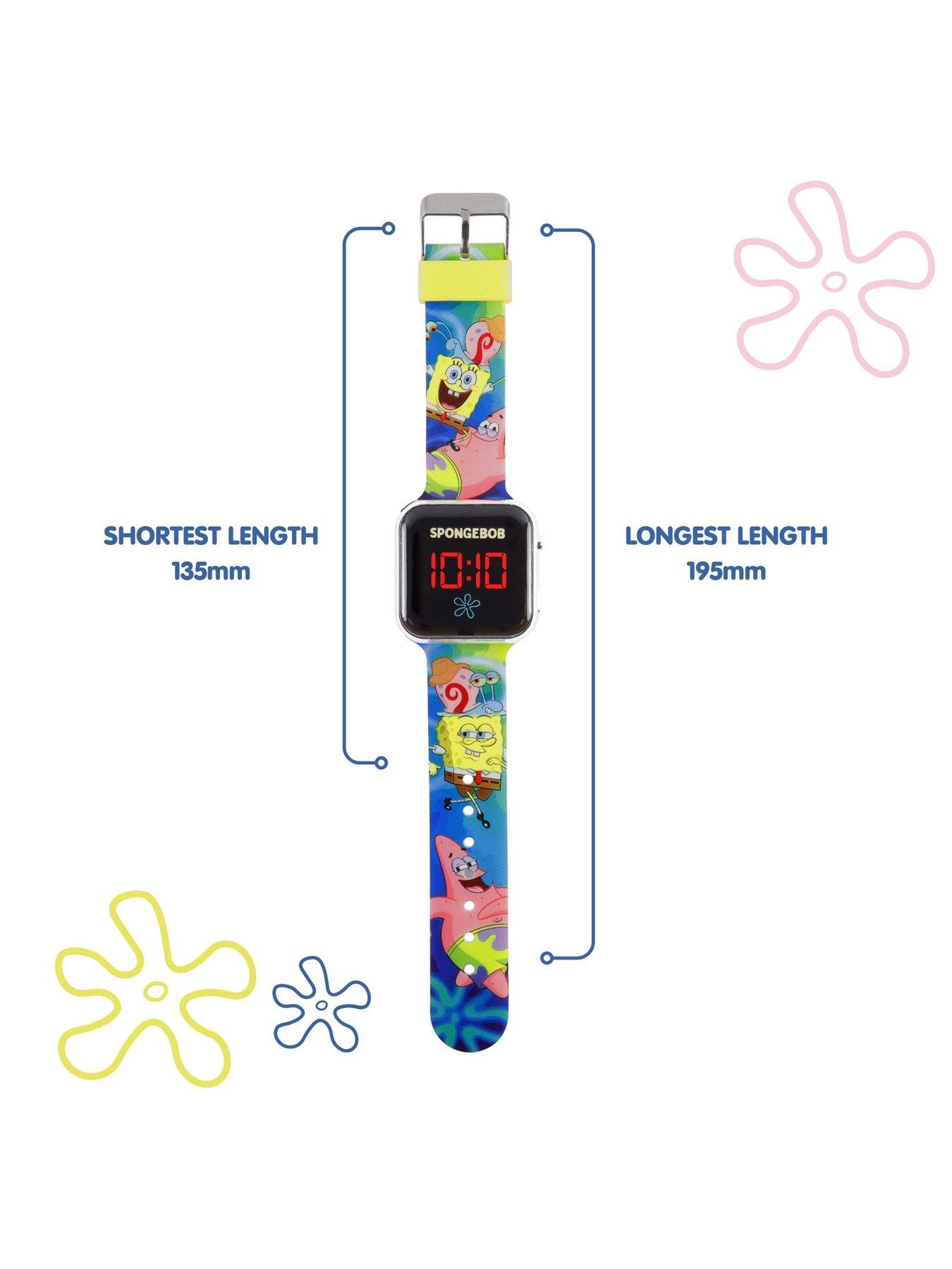Image 4 of 4 of Spongebob Squarepants Spongebob and Patrick Printed Strap LED Watch&nbsp;