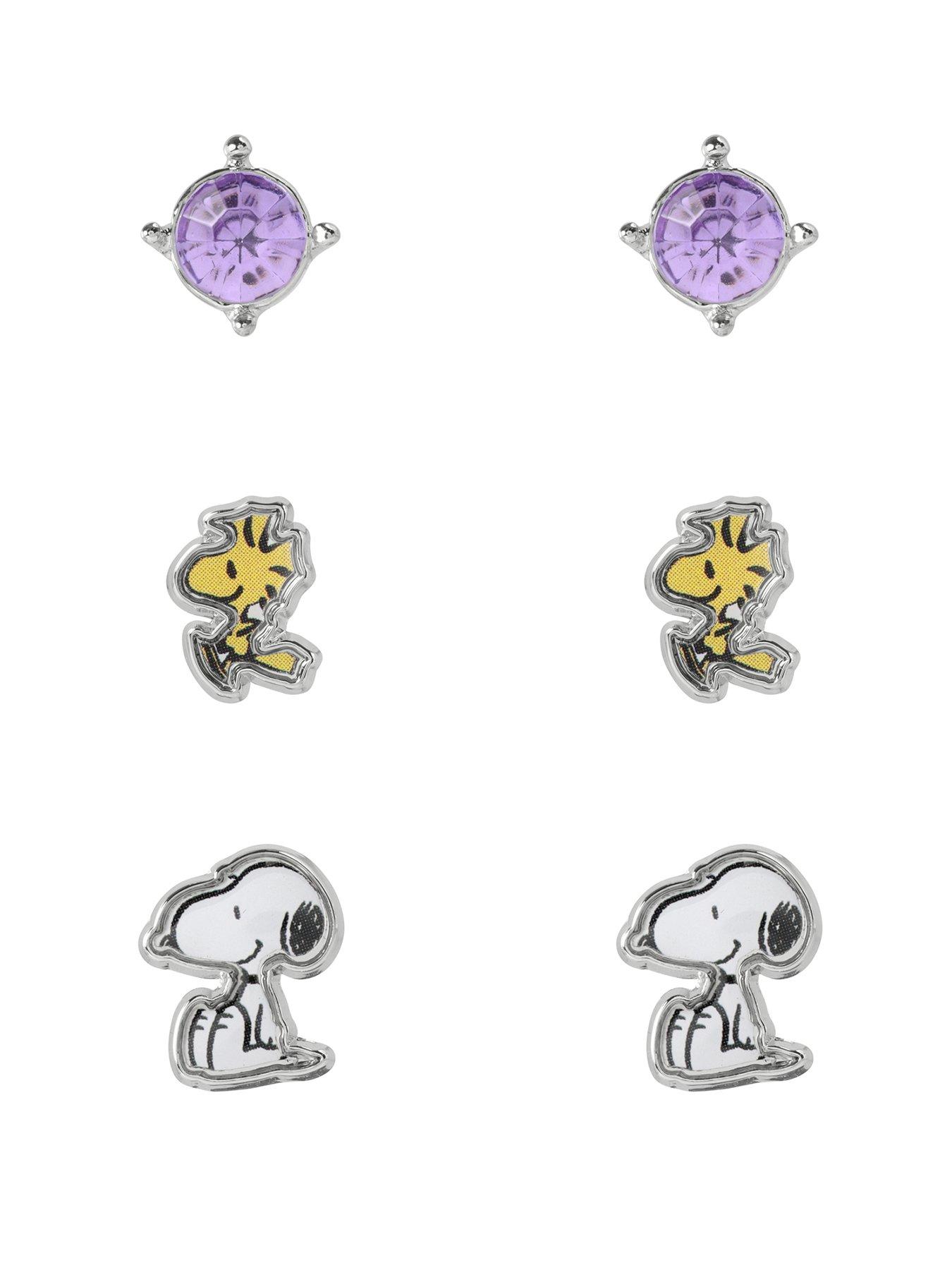 Snoopy PEANUTS SNOOPY COSTUME EARRING TRIO SET