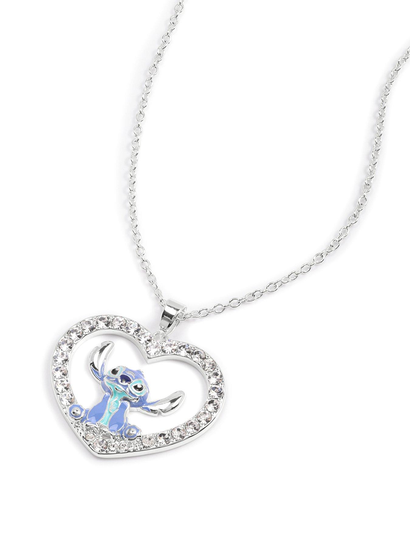 Image 2 of 4 of Disney STITCH STONE SET HEART NECKLACE