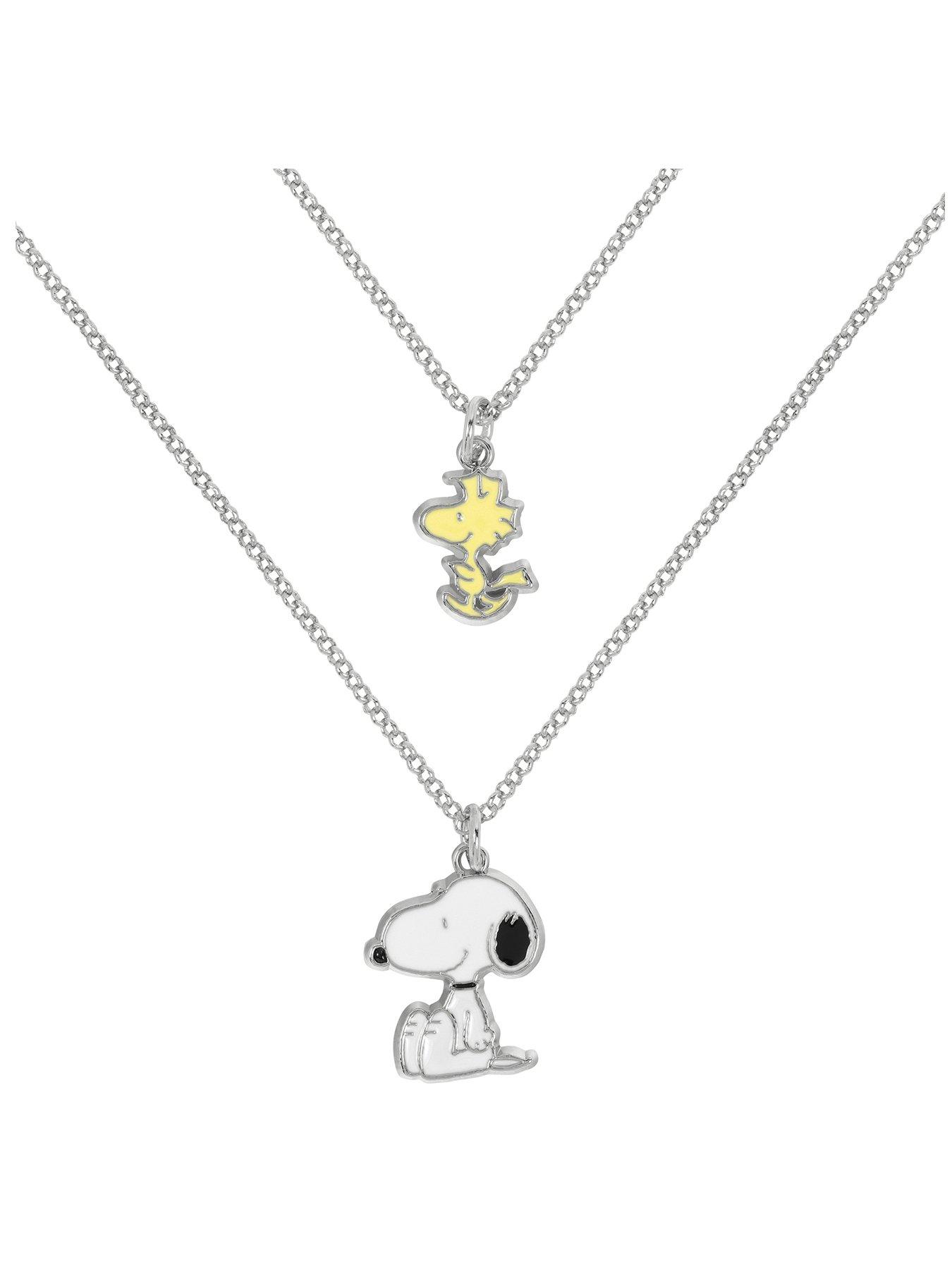 Snoopy Peanuts Snoopy And Woodstock 2Pc Necklace