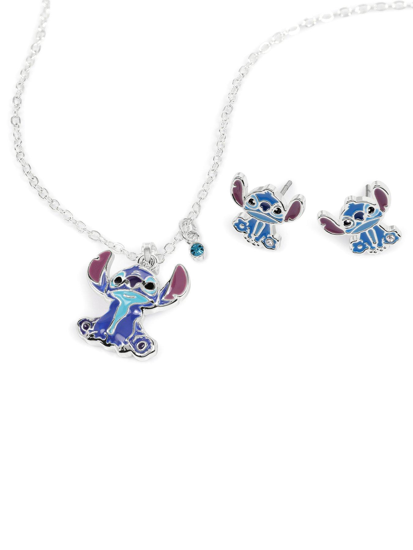 Image 2 of 4 of Disney Stitch Earrings and Necklace Set