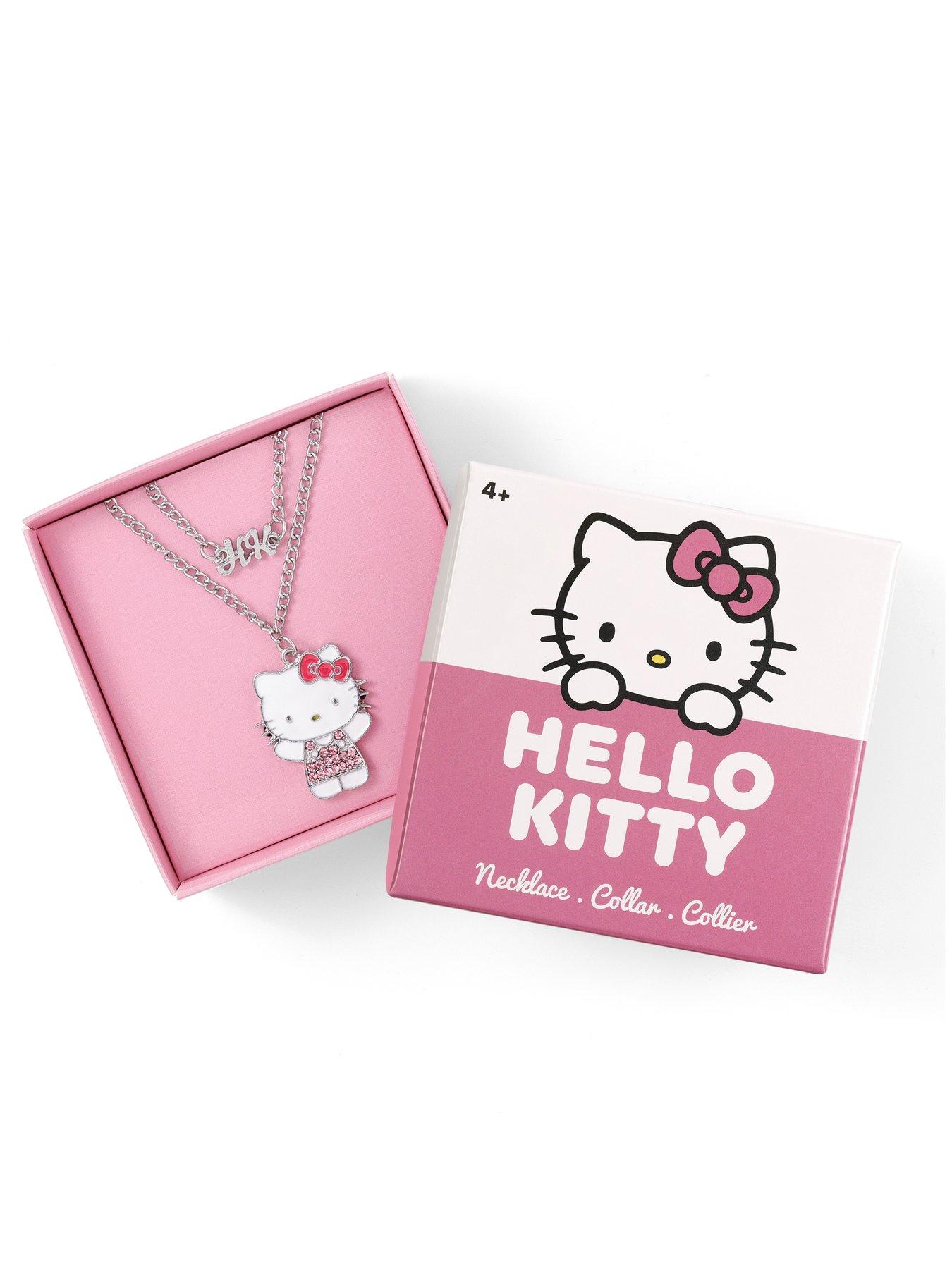  image of disney-hello-kitty-friends-silver-plated-necklace-2pc-card-box