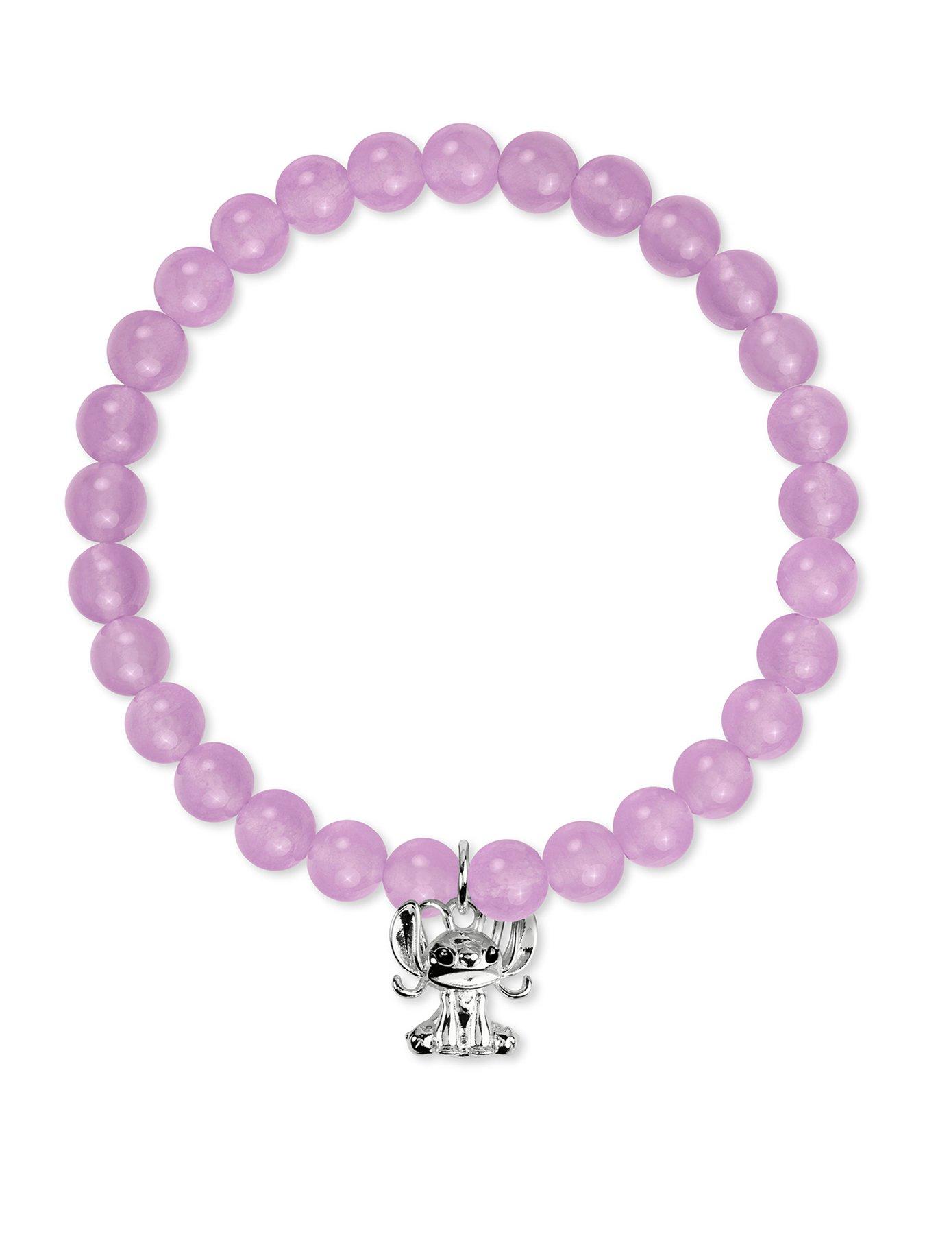 Disney Angel Charm Silver Beads Bracelet