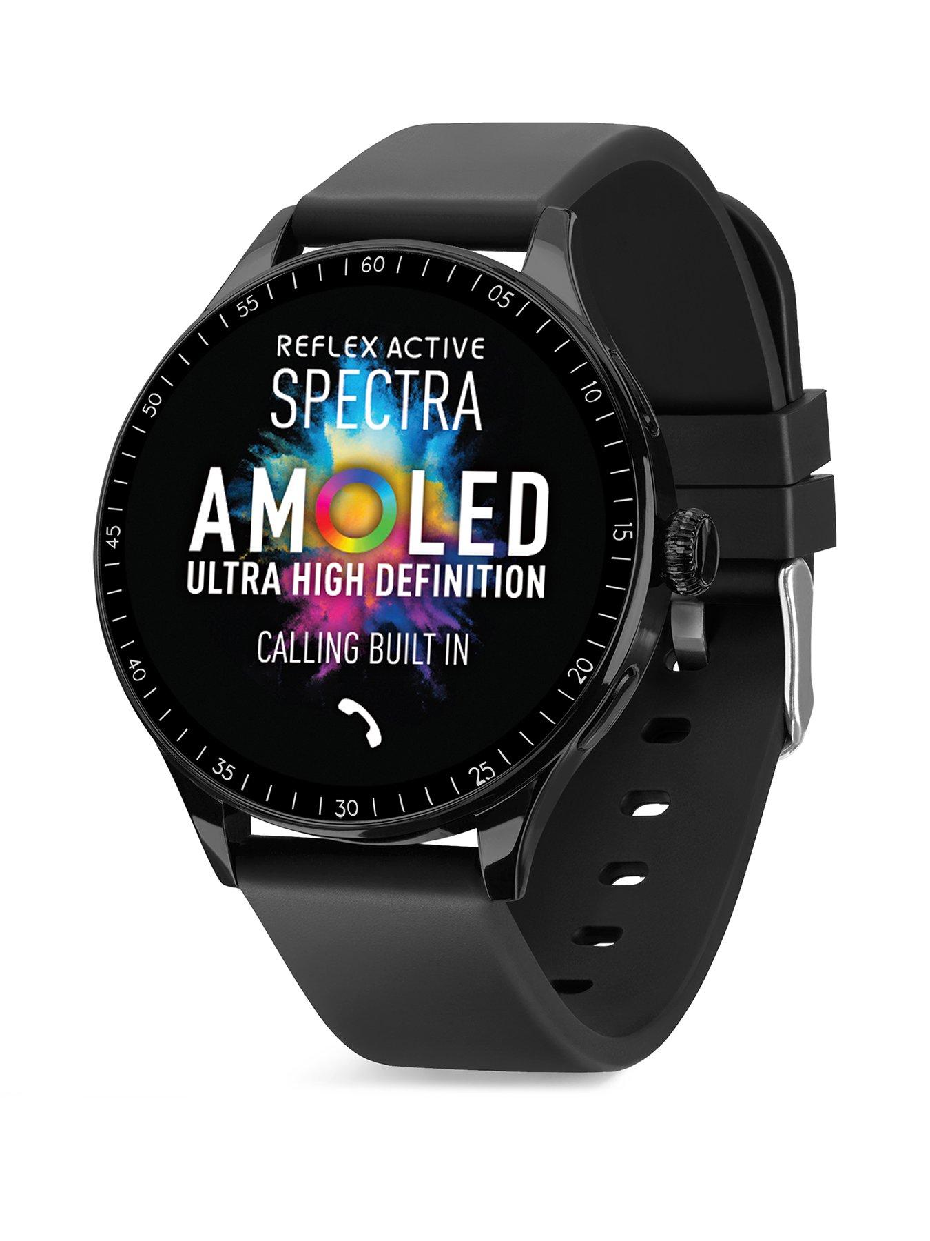 Reflex Active Spectra AMOLED Calling Smart Black Strap Watch