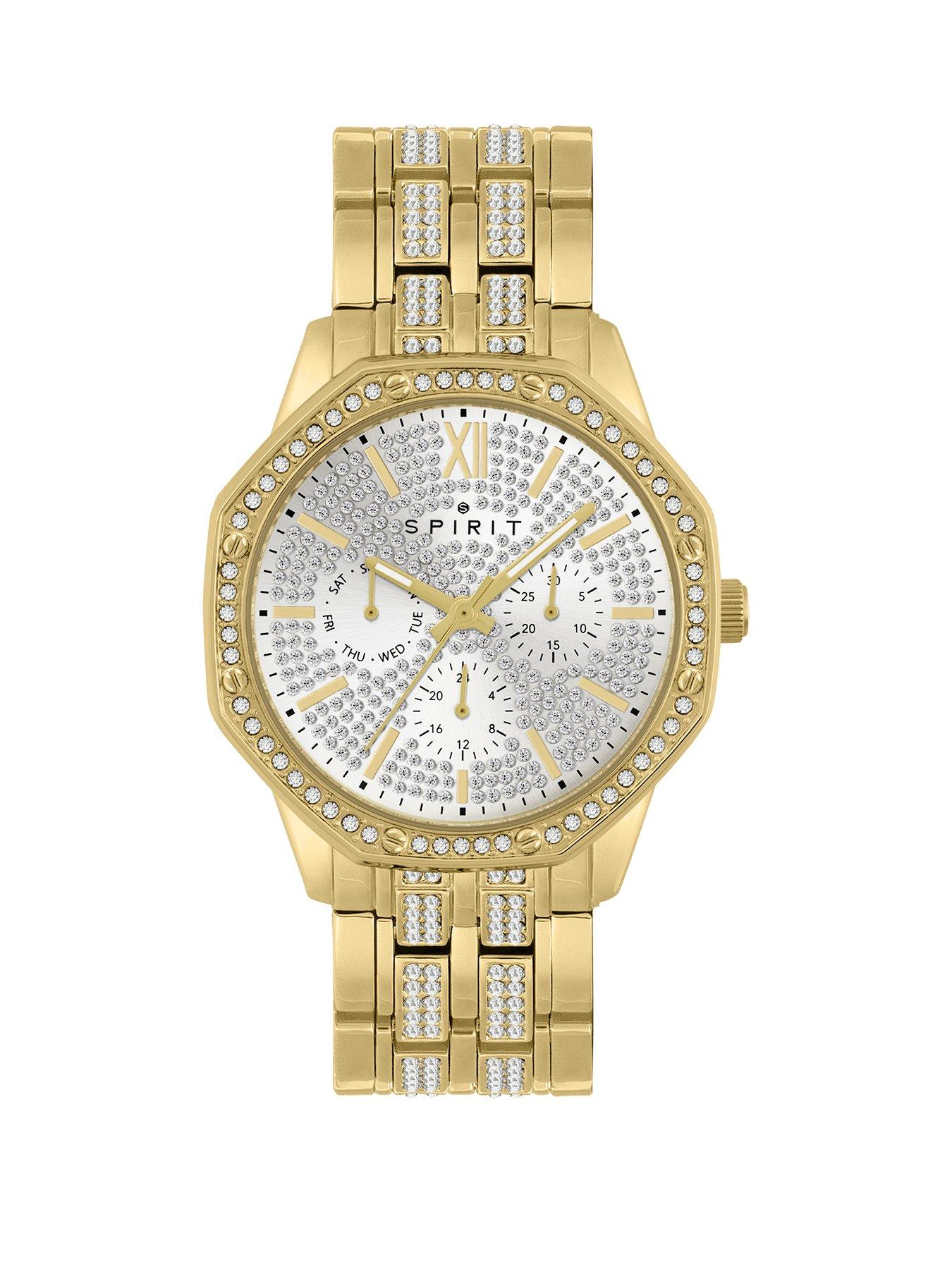  image of spirit-gents-gold-plated-sport-bracelet-watch