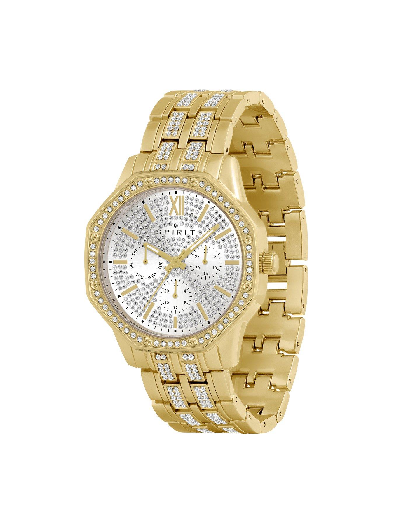  image of spirit-gents-gold-plated-sport-bracelet-watch