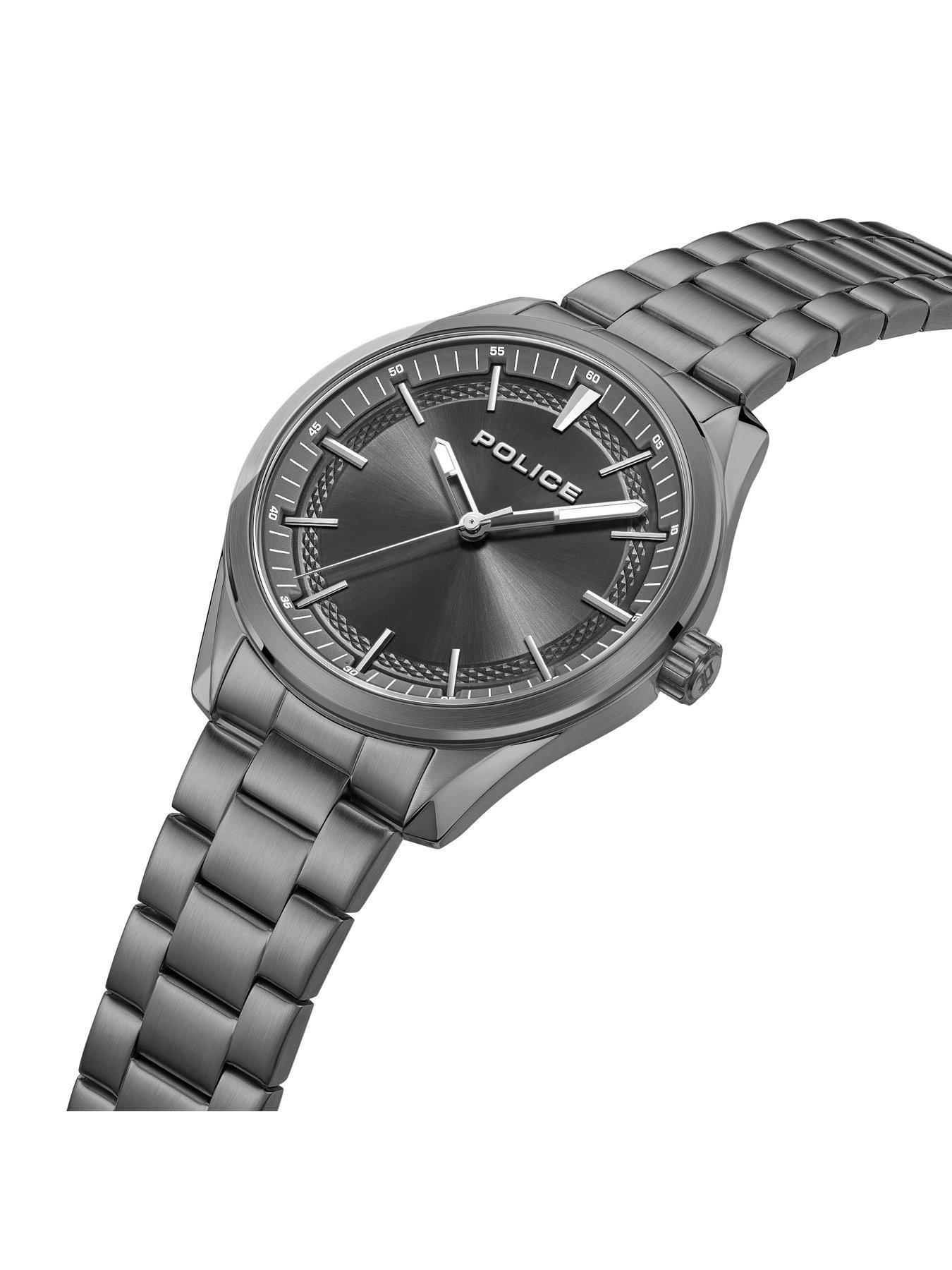 Image 2 of 4 of Police Gents Black Dial Black Bracelet Watch