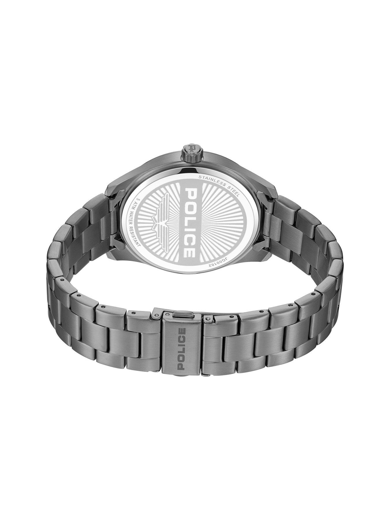 Image 3 of 4 of Police Gents Black Dial Black Bracelet Watch