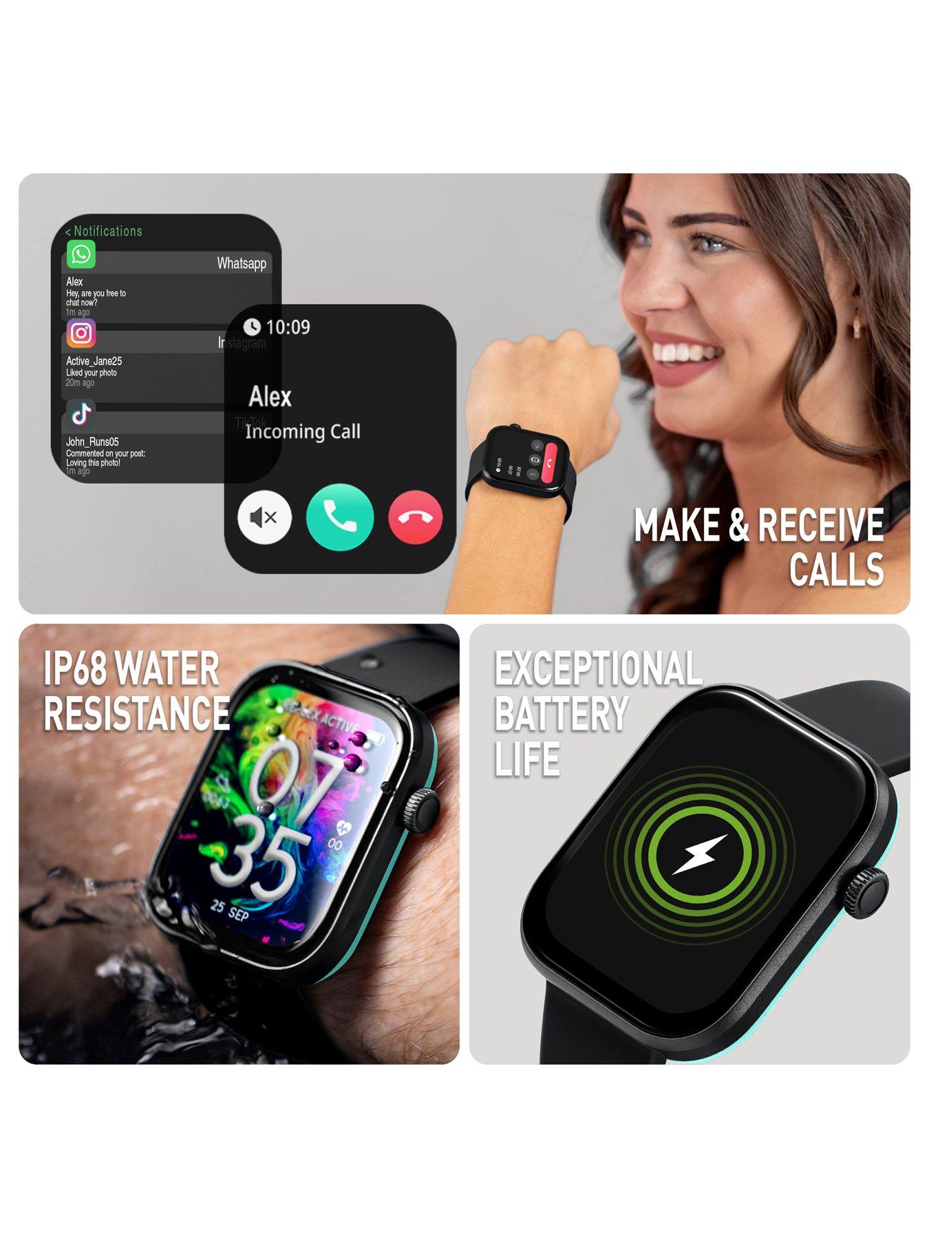 Image 3 of 6 of Reflex Active Series 40 Amoled Smart Alu Calling-  Charcoal Strap